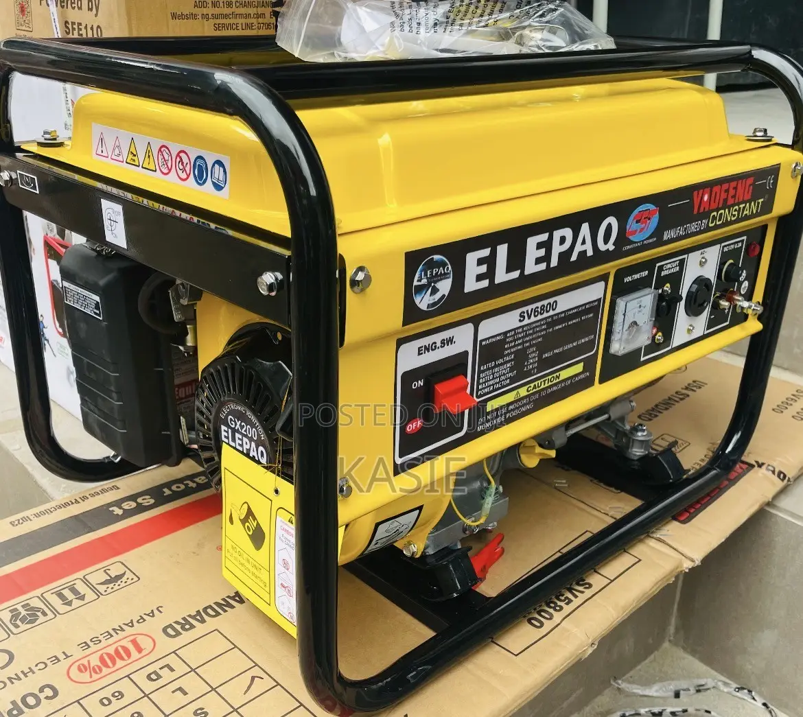 Sv6800 4.5kva Manual Start Generator