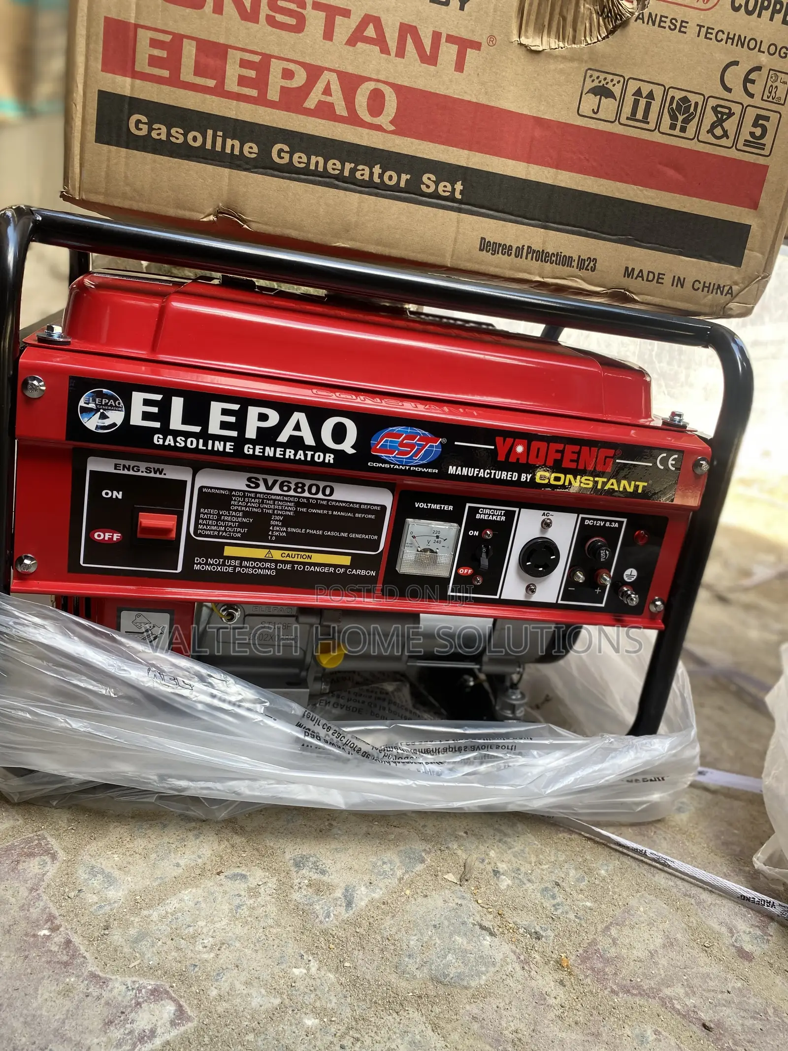 4.5KVA ELEPAQ Original Generator – Complete Copper Coil