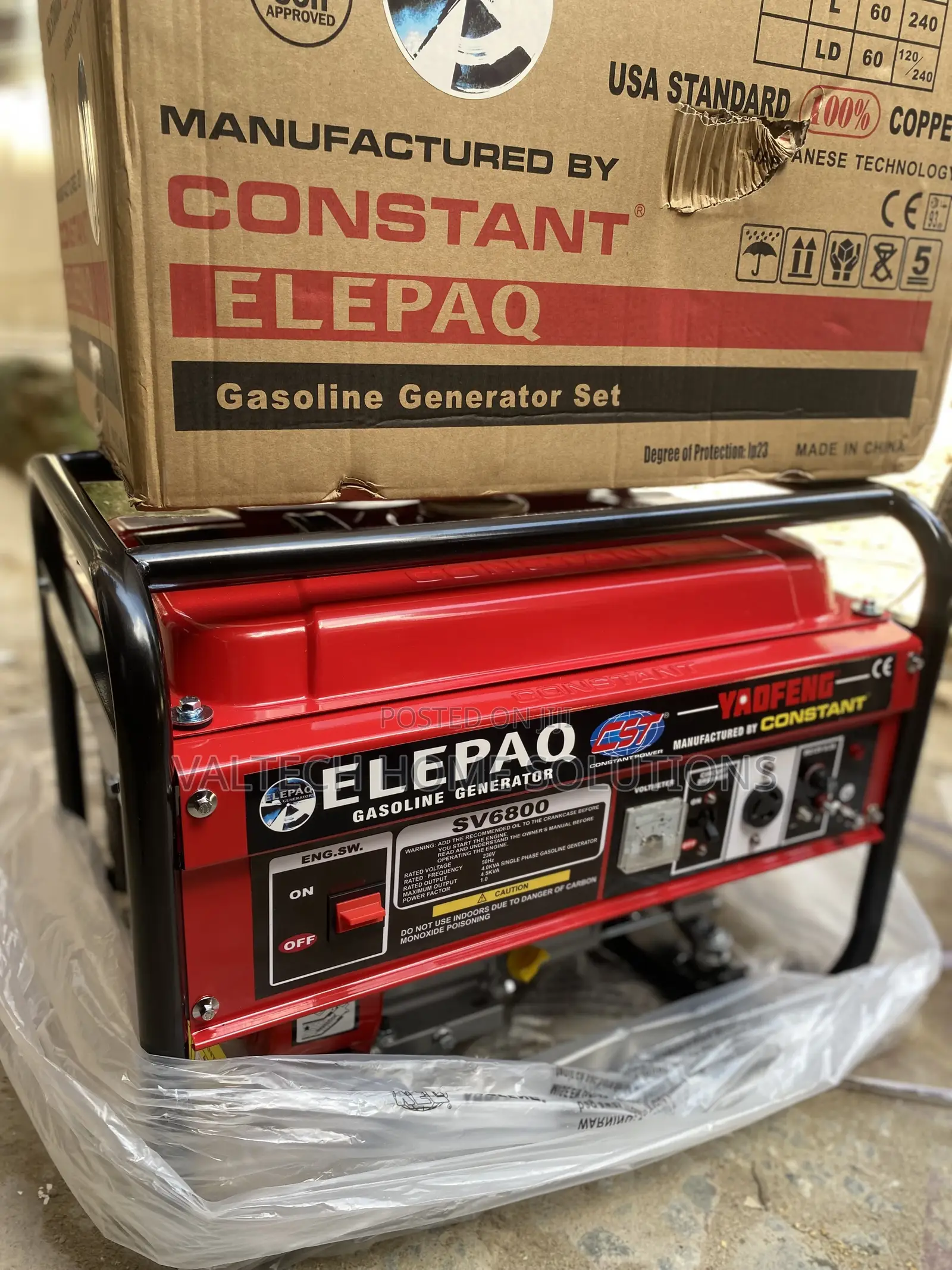 ELEPAQ 4.5KVA Petrol Generator for Home Business