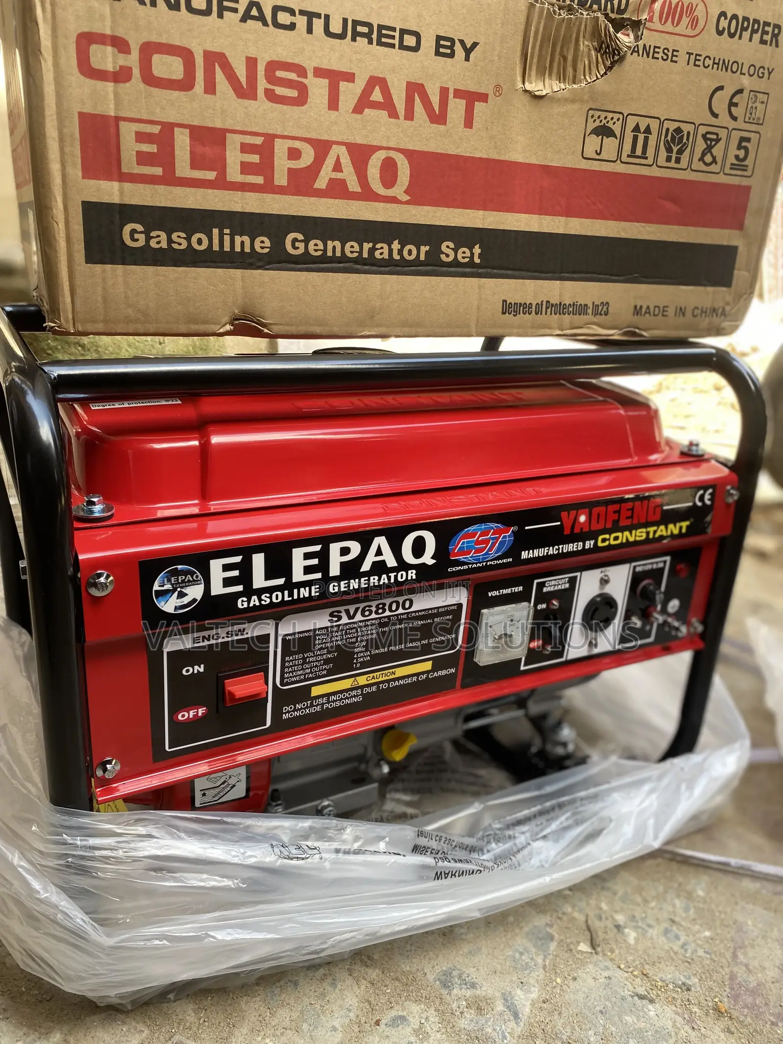 ELEPAQ 4.5KVA Petrol Generator for Home Business