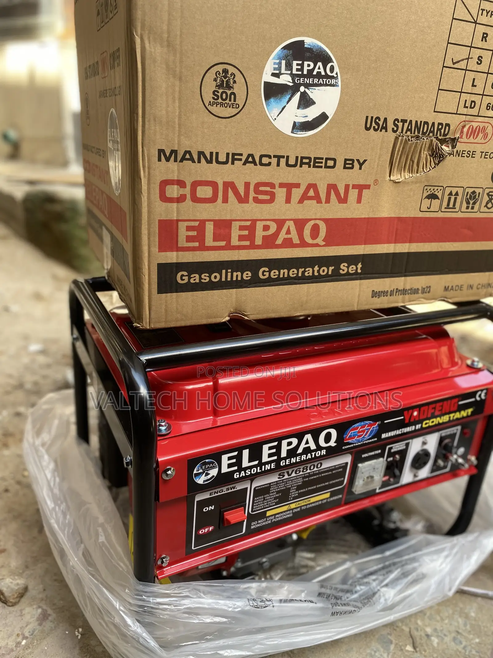 ELEPAQ 4.5KVA 100% Copper Coil Generator