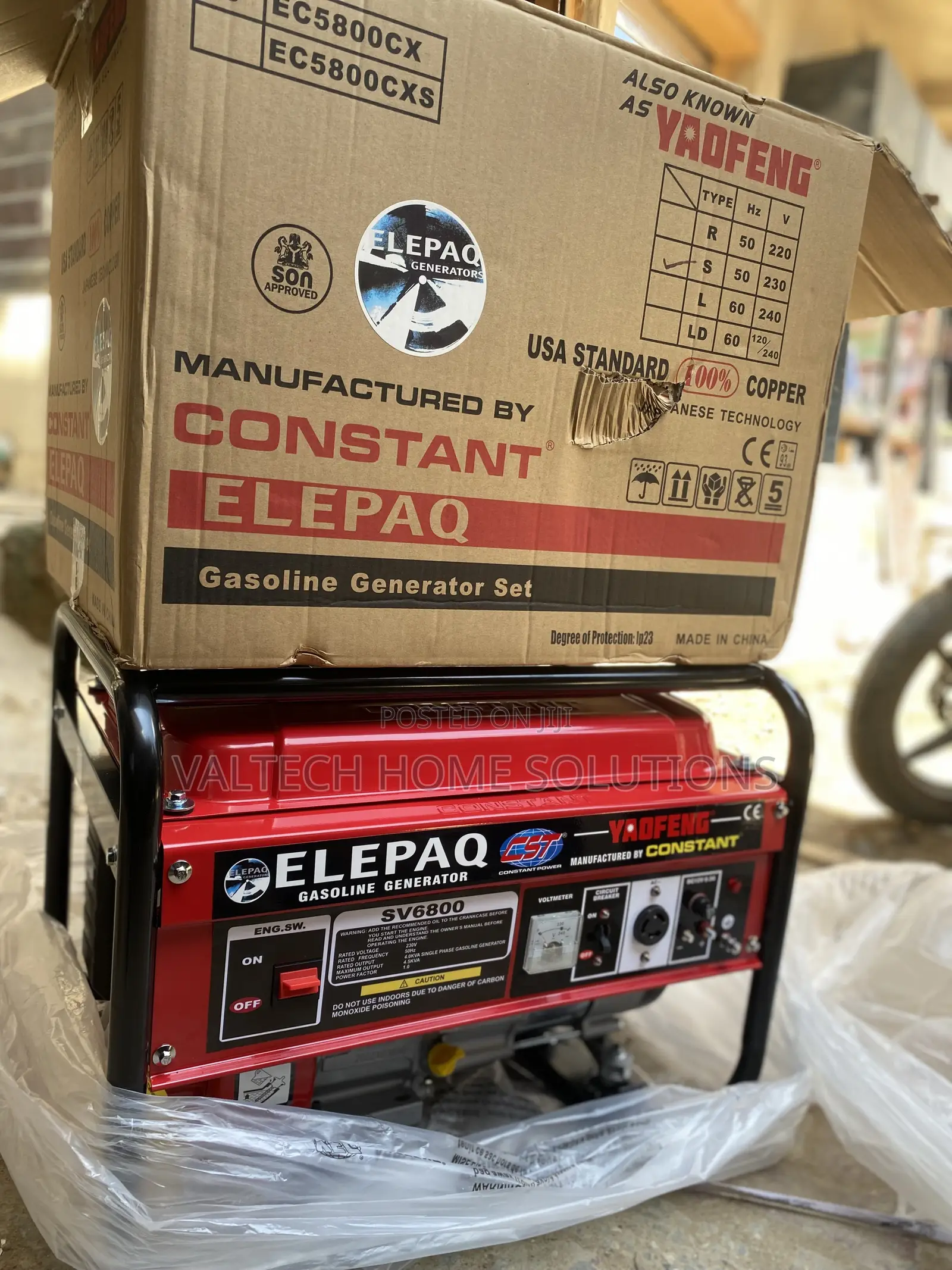 ELEPAQ 4.5KVA Petrol Generator – Quality Performance