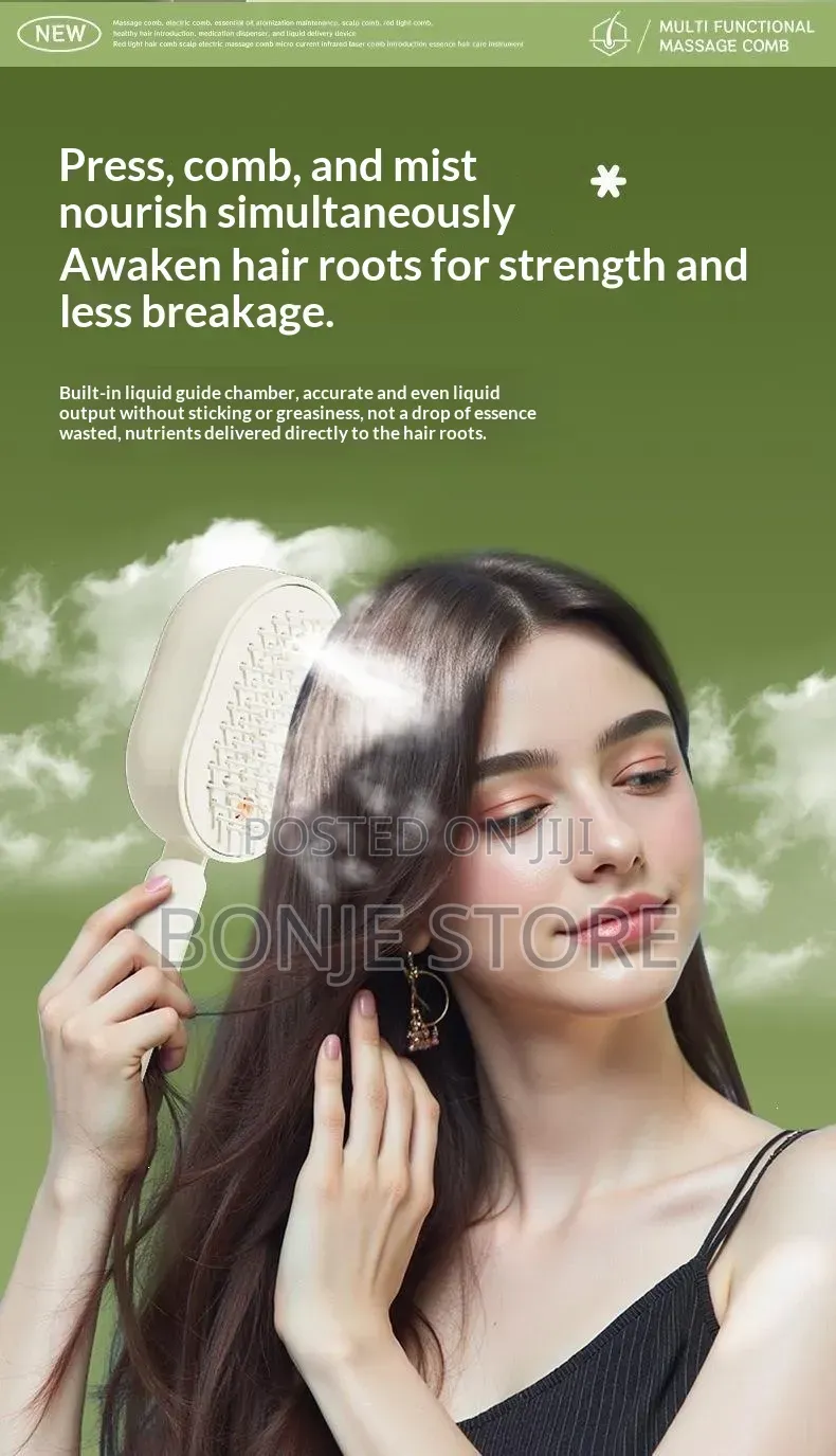 3in1 Electric Air Spray Massage Comb