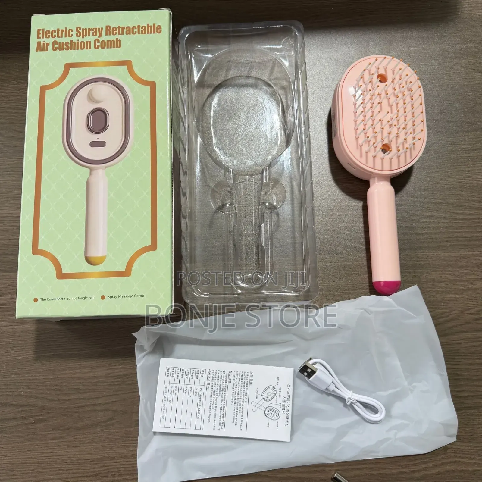3in1 Electric Air Spray Massage Comb