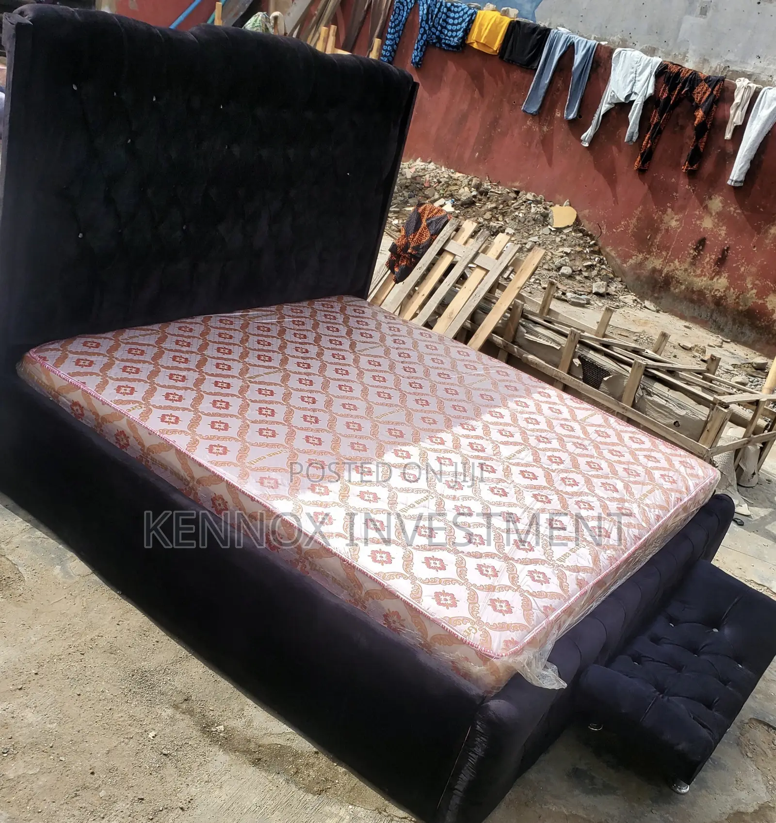 6 by 6 Padded Upholstery Bedframe/ Botton Bed (158,000)