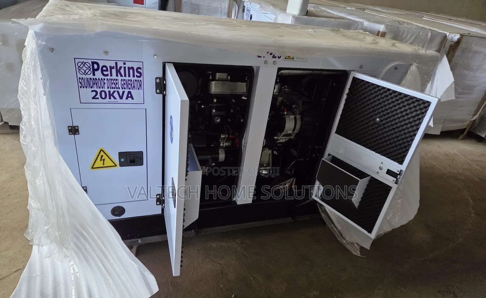 Original 20KVA Perkins Diesel Generator – Soundproof Copper Coil
