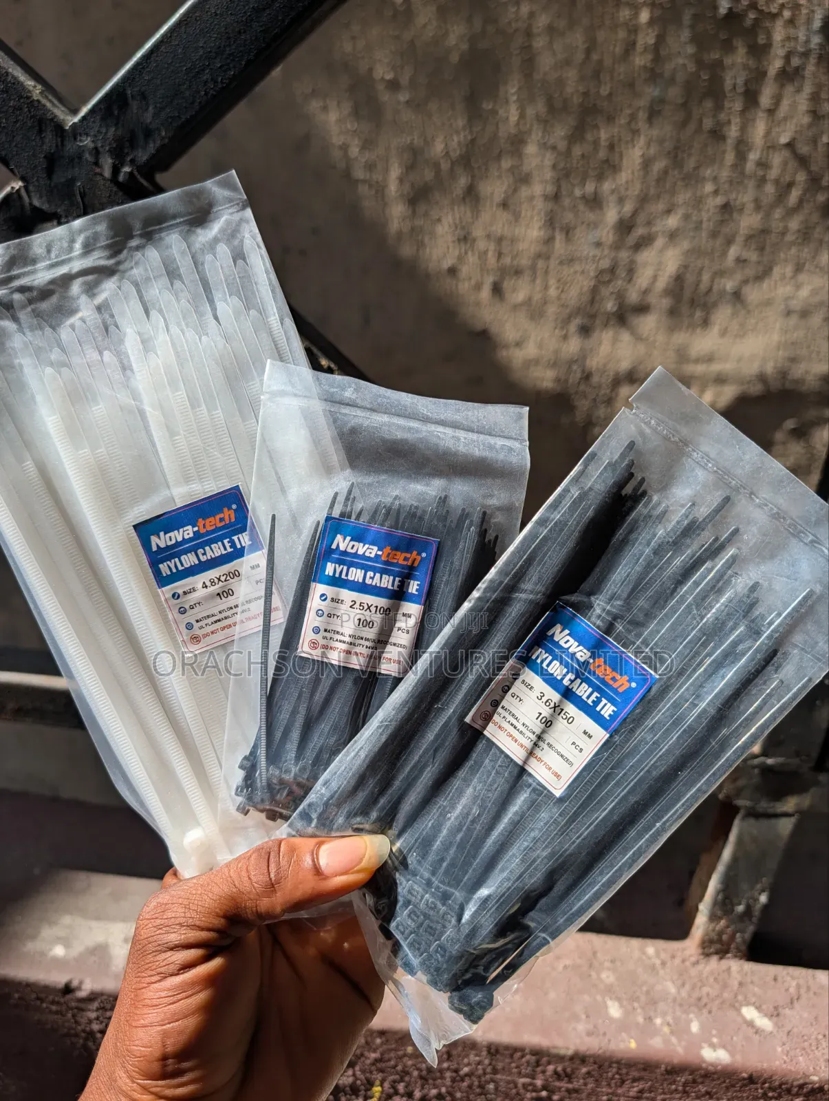 3.6x150mm NOVATECH Cable Ties/Belt