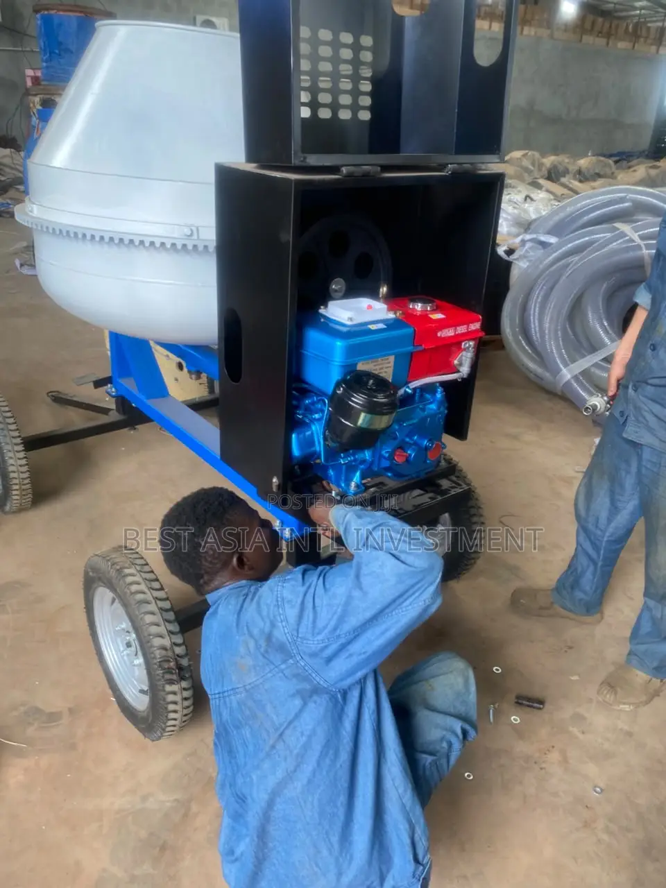 Disel Engine Concrete Mixer Machine