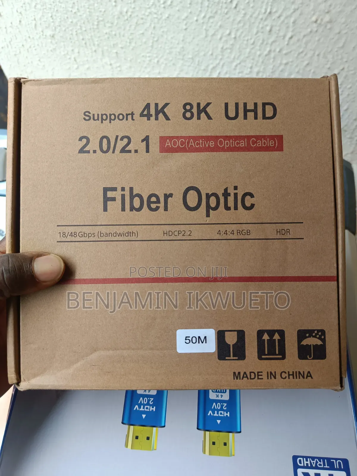 HDMI Cable (Fiber Optic) 4k (Length: 50M)