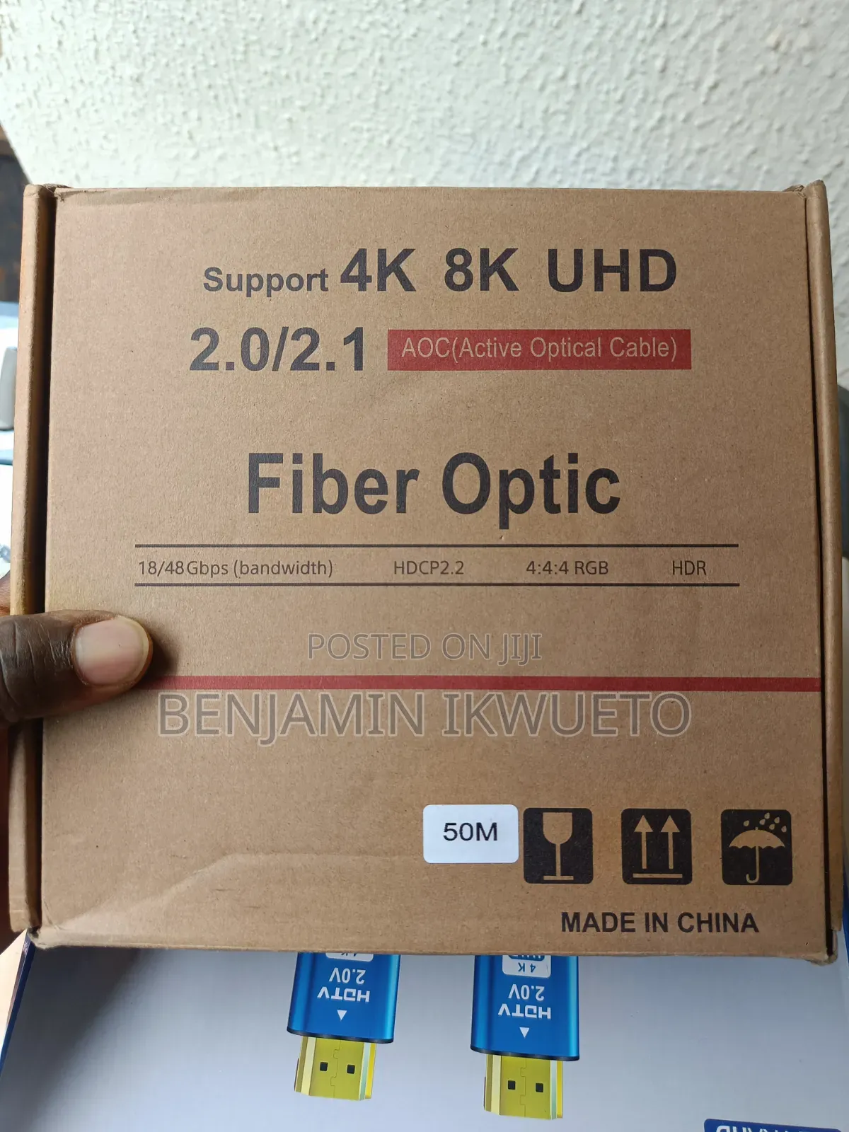 HDMI Cable (Fiber Optic) 4k (Length: 50M)
