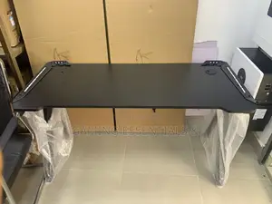 1.2M Gaming Desk With LED Lights – Black Gaming Table Non Adjustable