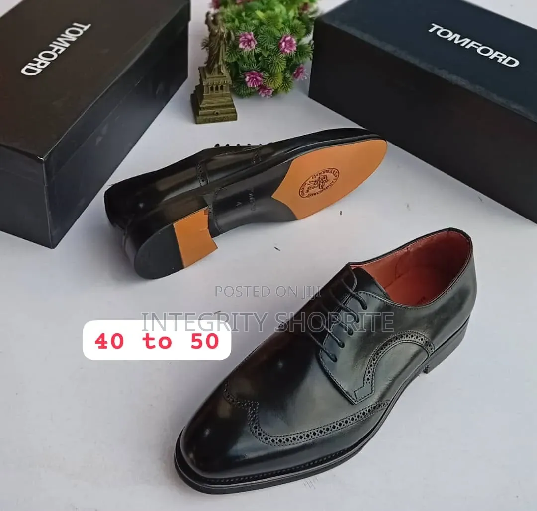 Black Leather Coperate Shoe