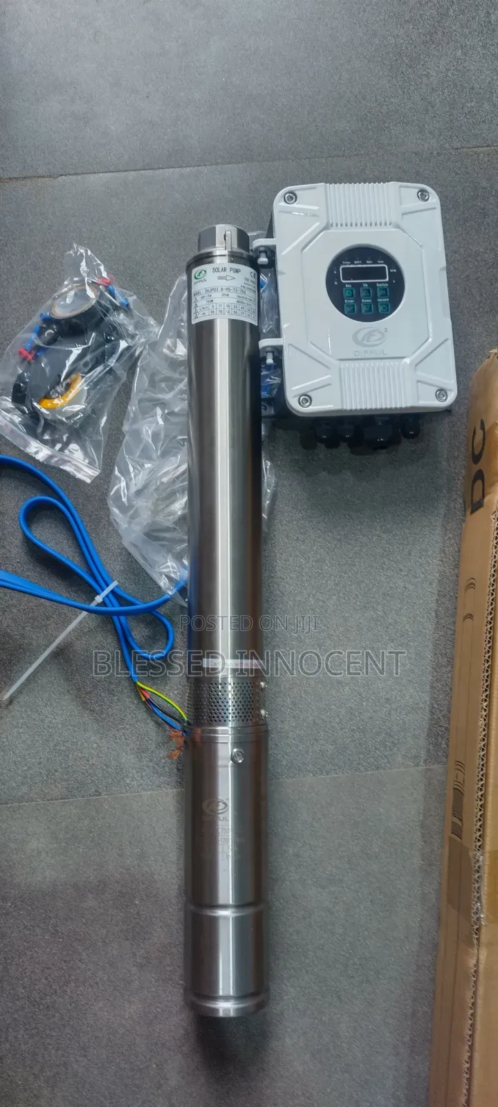 750W Solar Water Pump 60-170v | 63l/Min | 95m Head | IP68