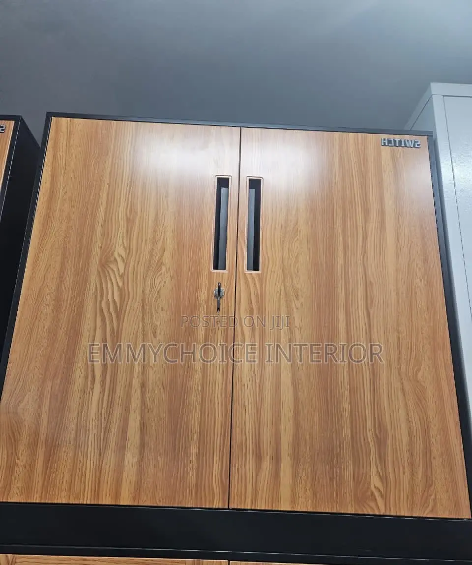 Premium Two-Door Metal Office Filing Cabinet Bookshelf