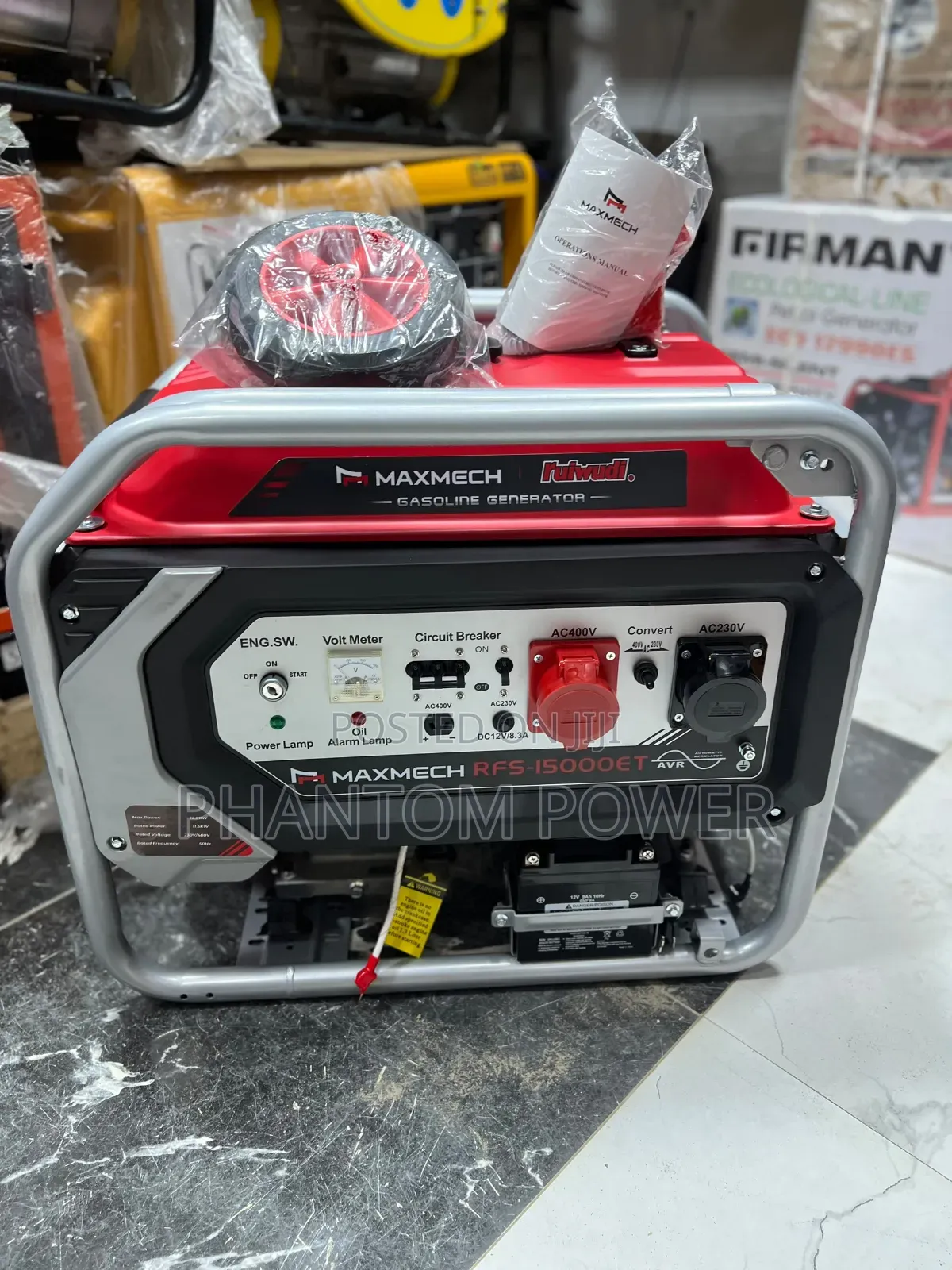 Original 12.5kva Maxmech Three Phase Industrial Petrol Generator