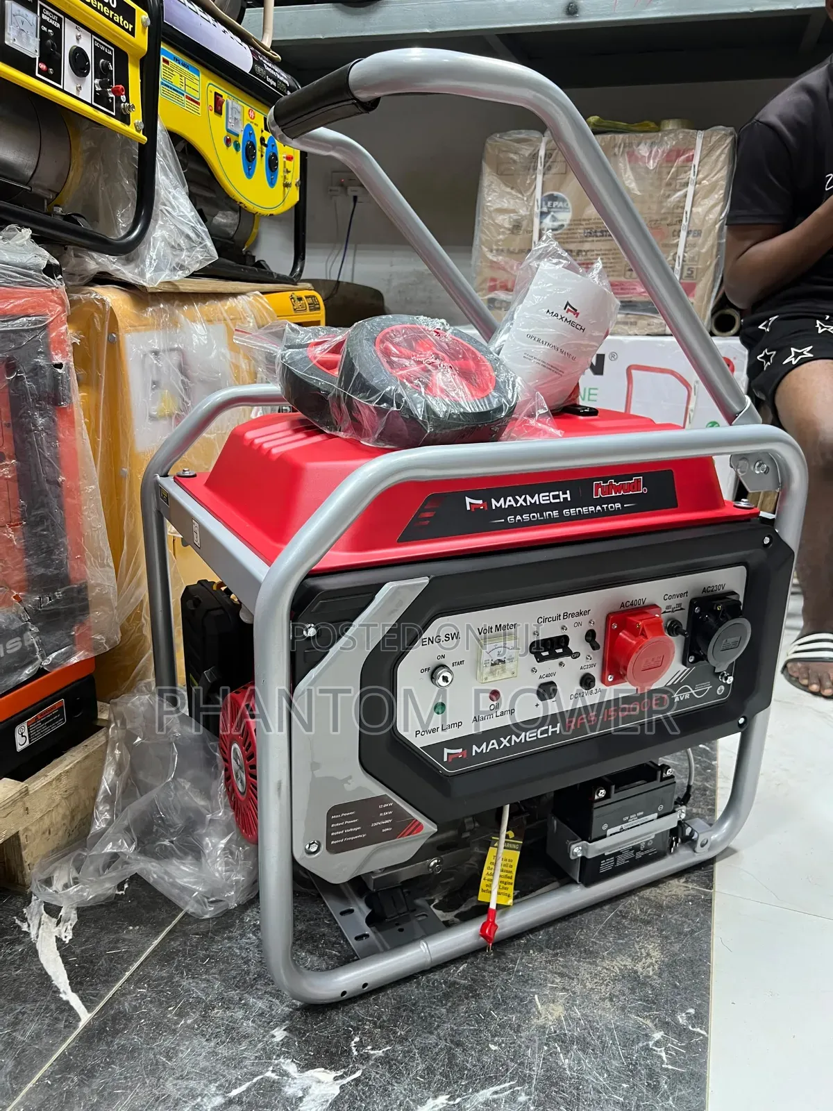 100% Copper Maxmech 12kva Three Phase Generator With 1 Year Warranty •