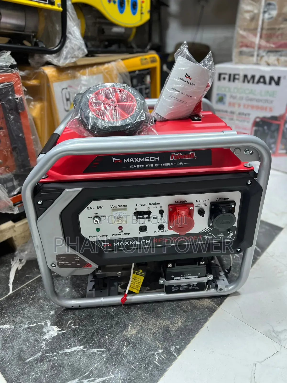 100% Copper Maxmech 12kva Three Phase Generator With 1 Year Warranty •