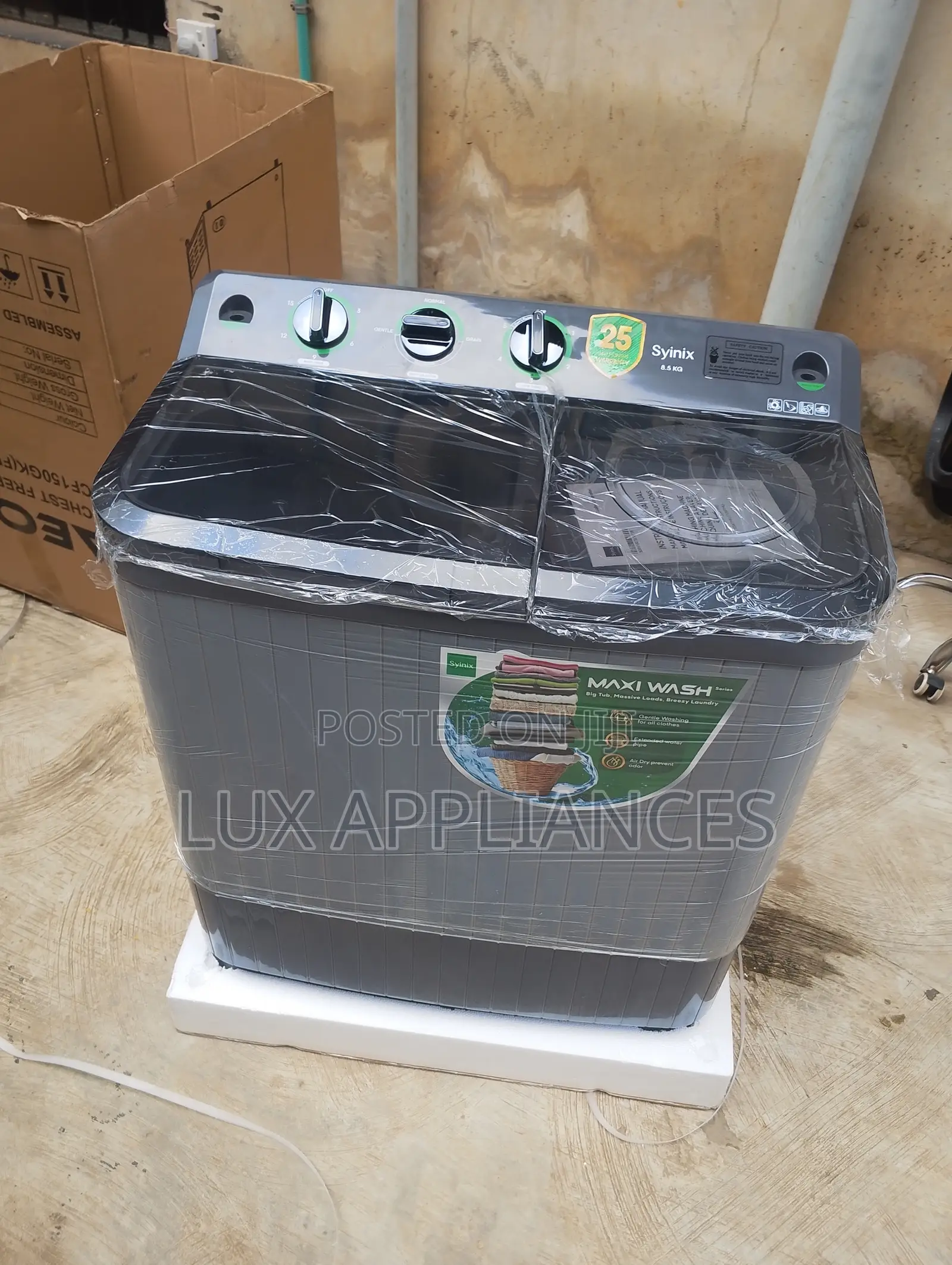 Syinix 8.5kg Twin Tub Semi Automatic Washing Machine