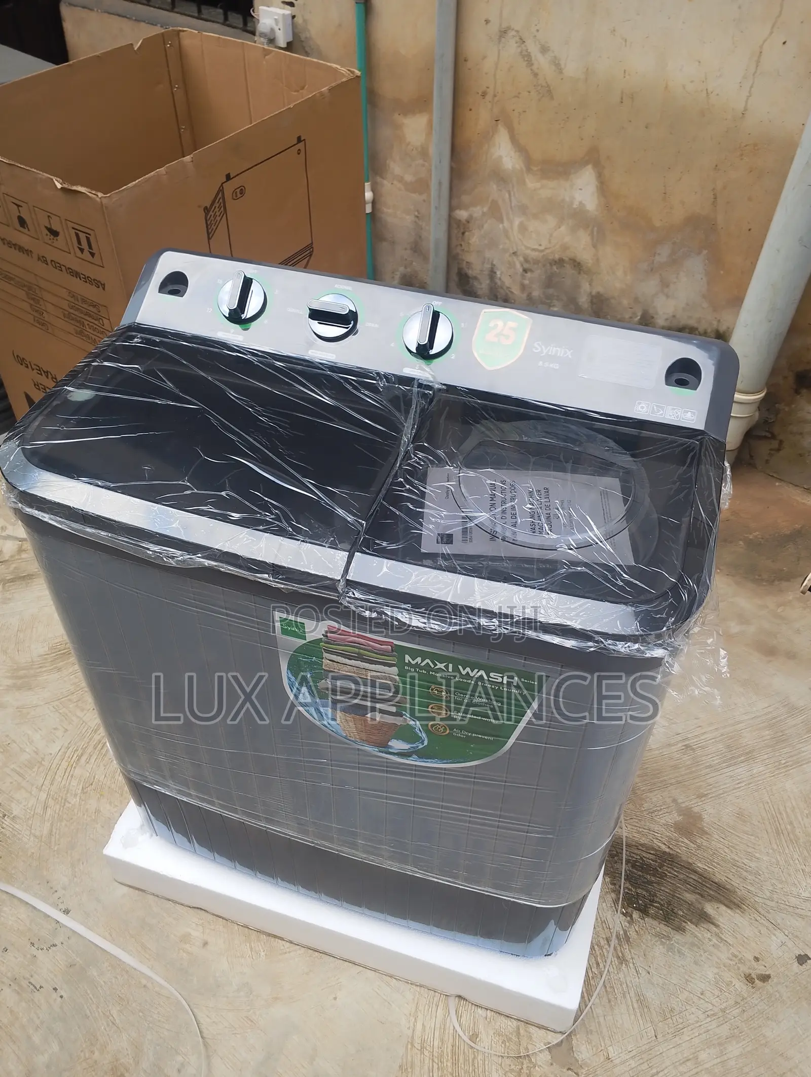 Syinix 8.5kg Twin Tub Washing Machine for Home