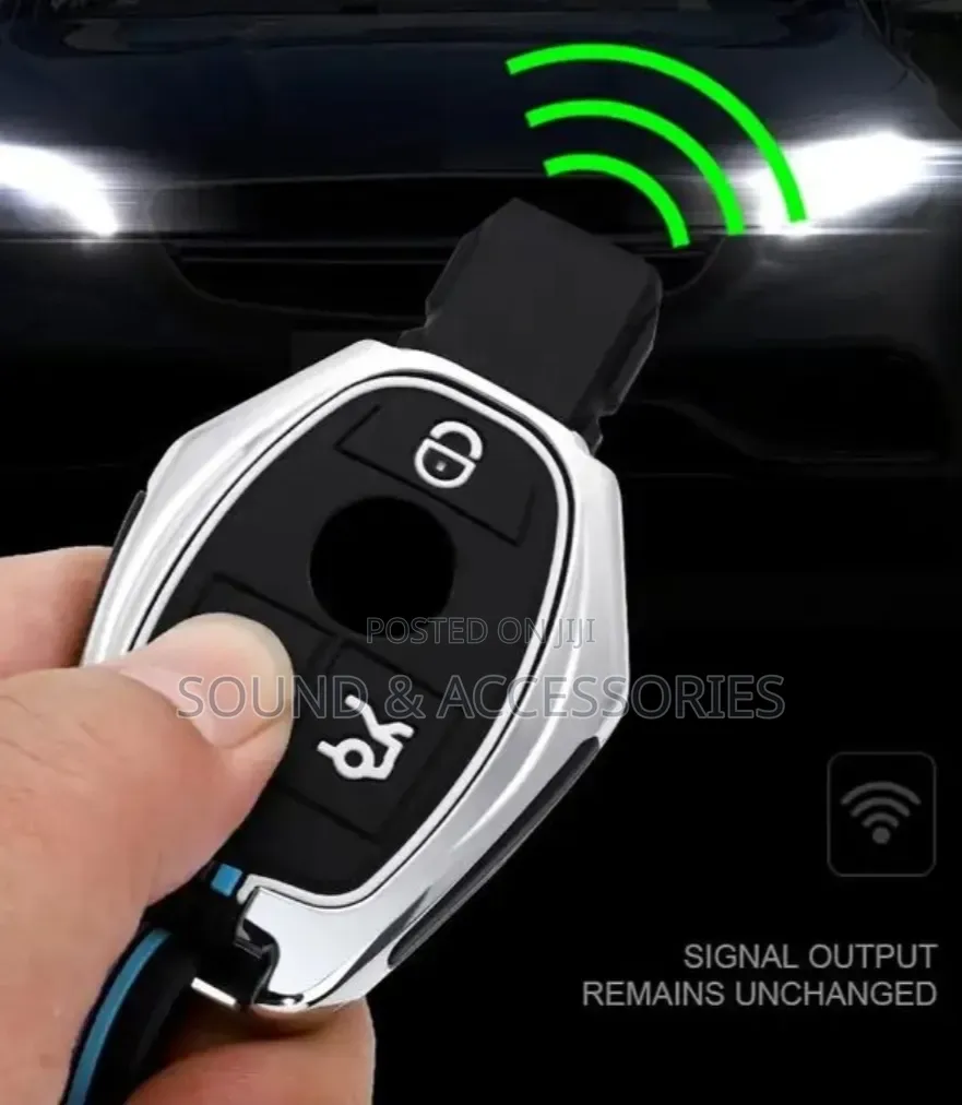 Mercedes Benz GLK 3 Buttons Metallic + Silicone Car Keycover/Keyholder