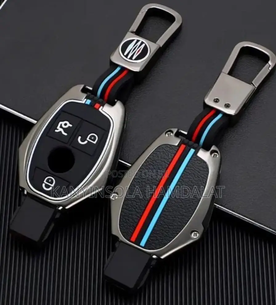 Mercedes Benz GLK 3 Buttons Metallic + Silicone Car Key Cover