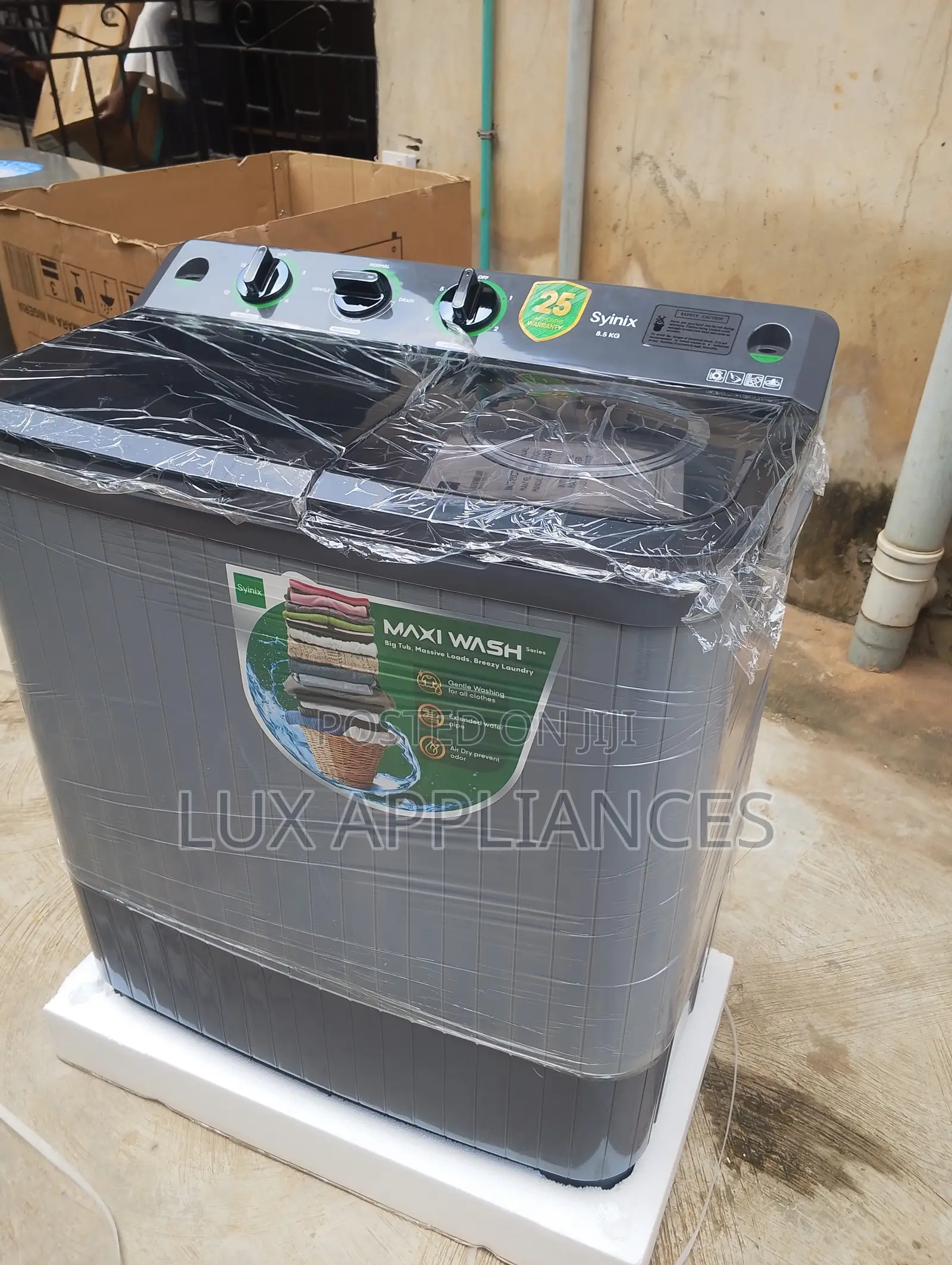Syinix 8.5kg Semi Automatic Twin Tub Washer