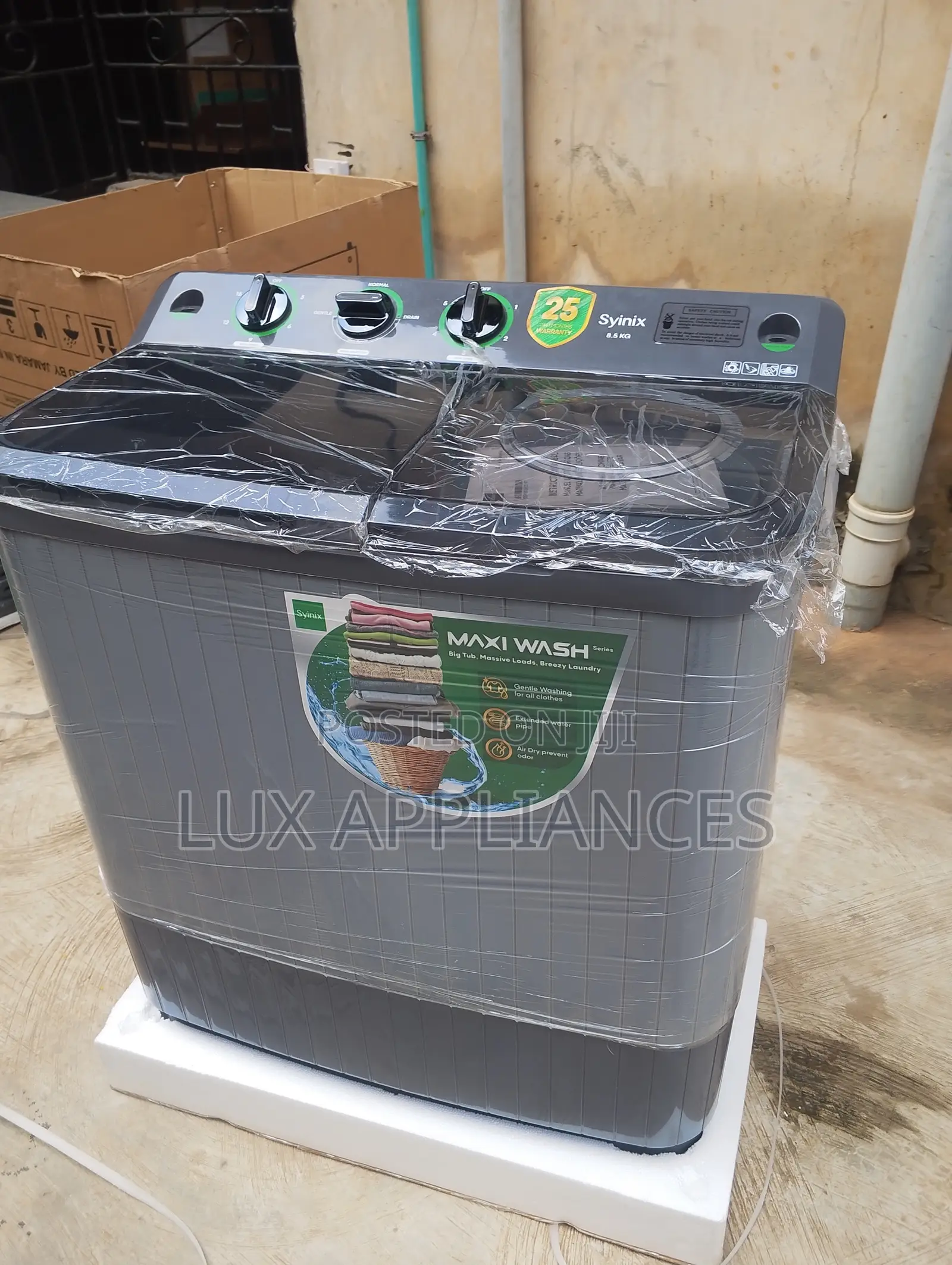 Syinix 8.5kg Semi Automatic Twin Tub Washer