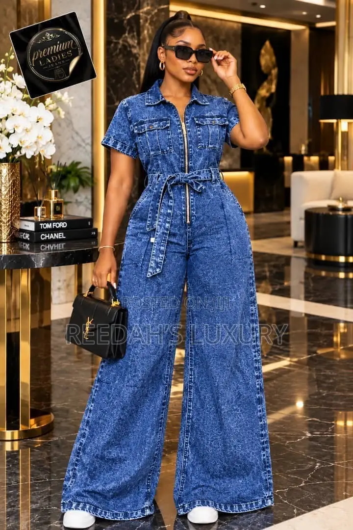 Women’s Denim Utility Jumpsuit