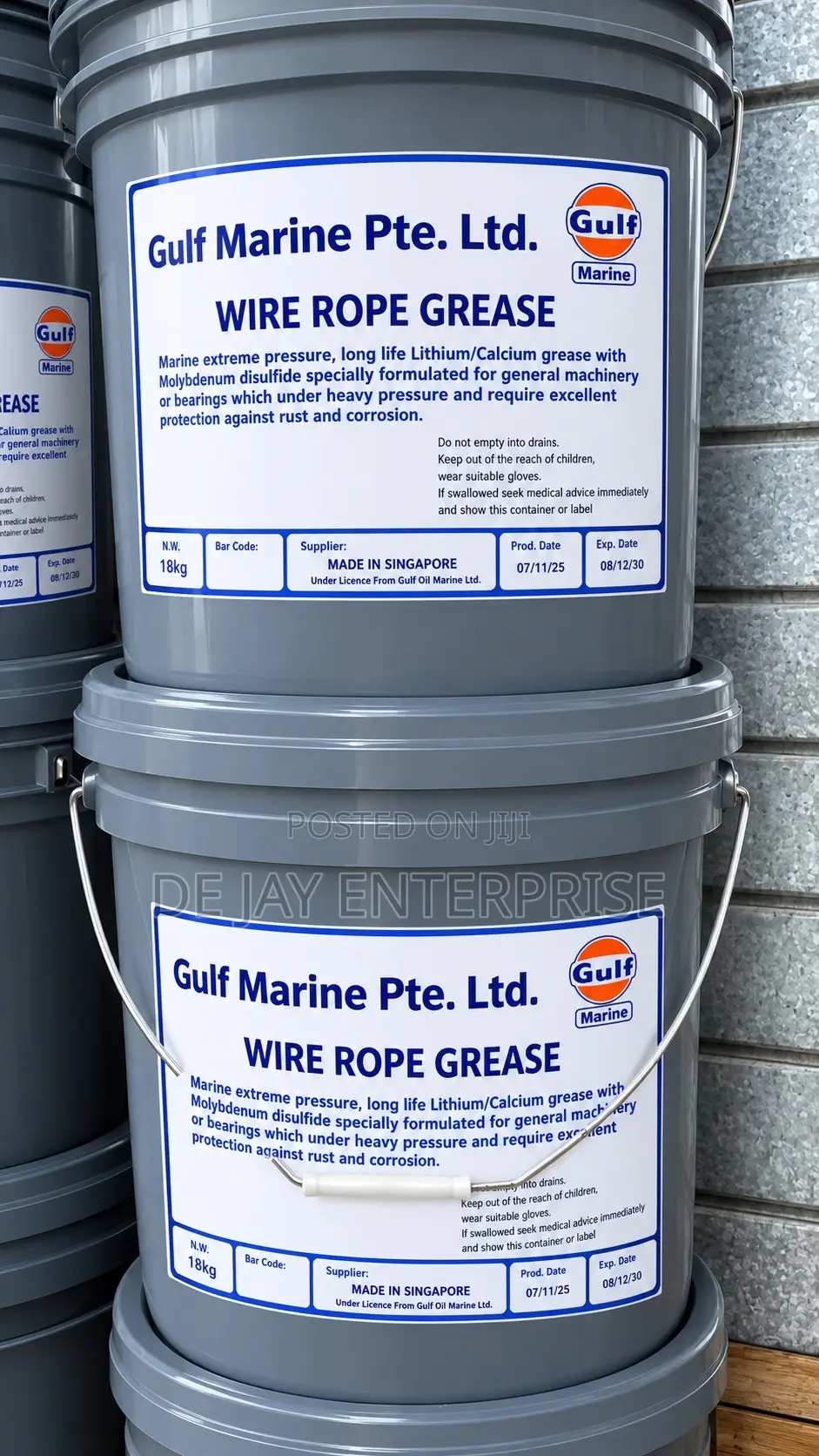 Gulf Marine Wire Rope Grease 18kg Bucket