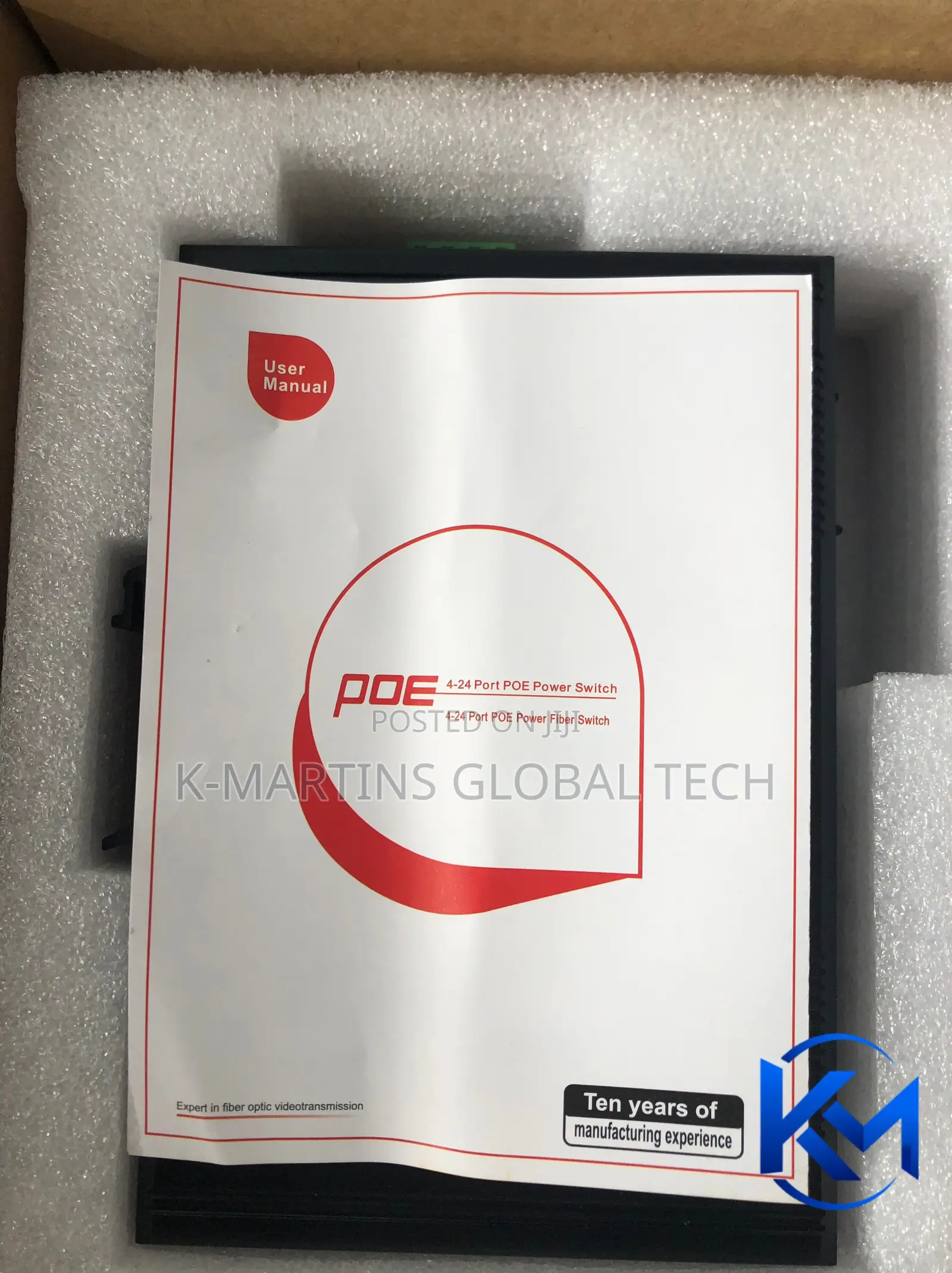 8 Port Industrial Gigabit PoE Switch Ethernet Network Switch 2 SFP