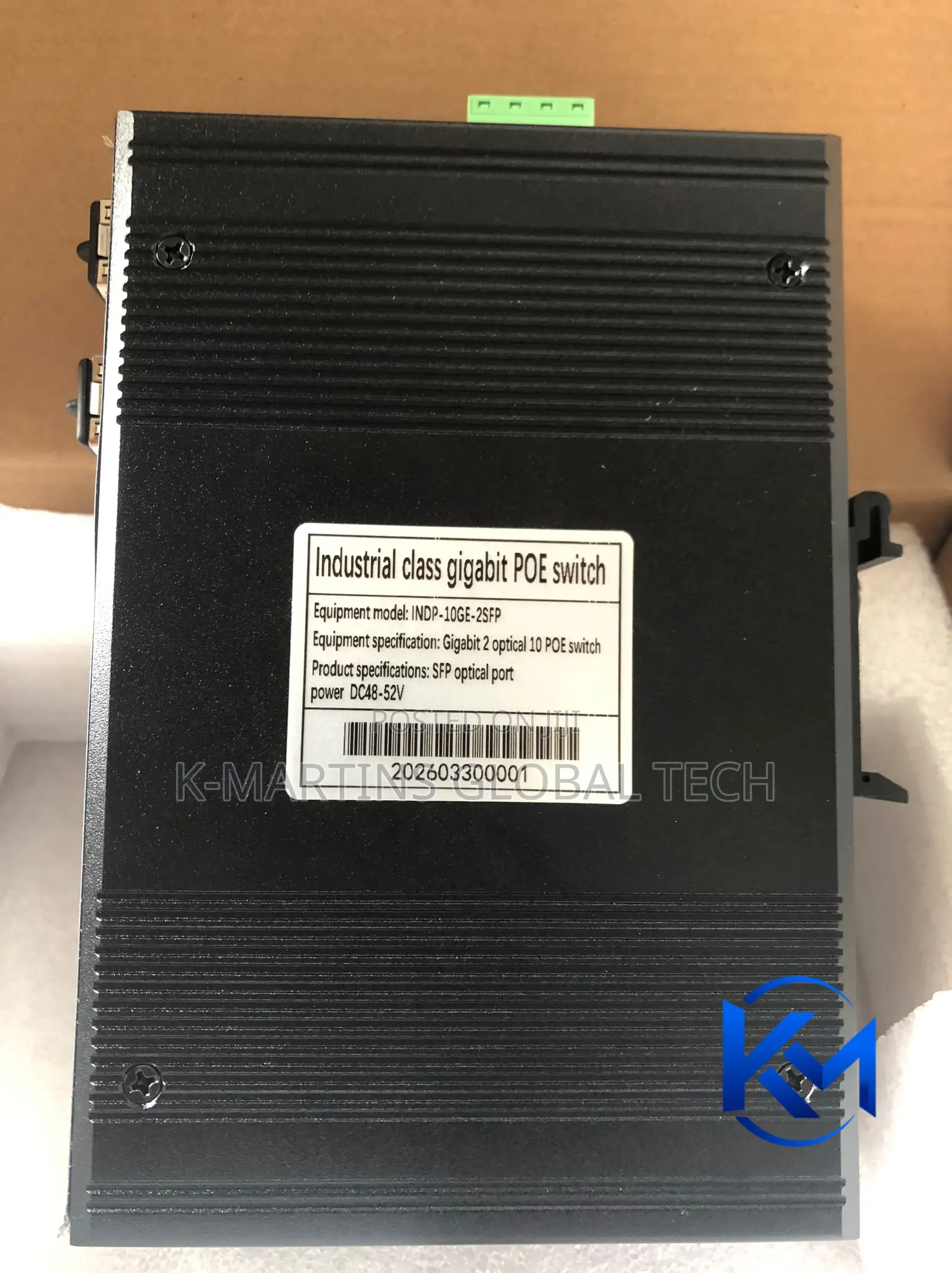8 Port Industrial Gigabit PoE Switch Ethernet Network Switch 2 SFP