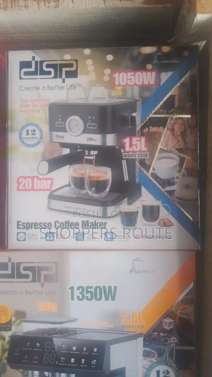 DSP Stainless Steel Coffee Machine Espresso 1.5L