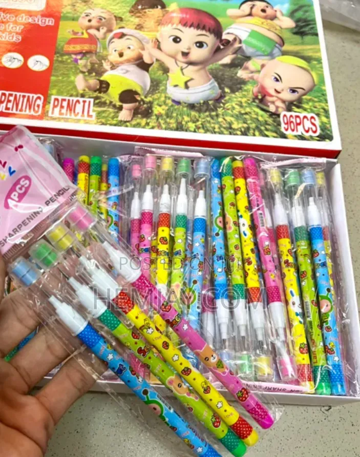 (12pcs) Kids Fancy Non-Sharpening Multi-Point Push Pencils
