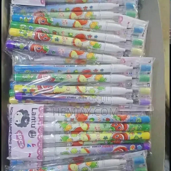 (12pcs) Kids Fancy Non-Sharpening Multi-Point Push Pencils