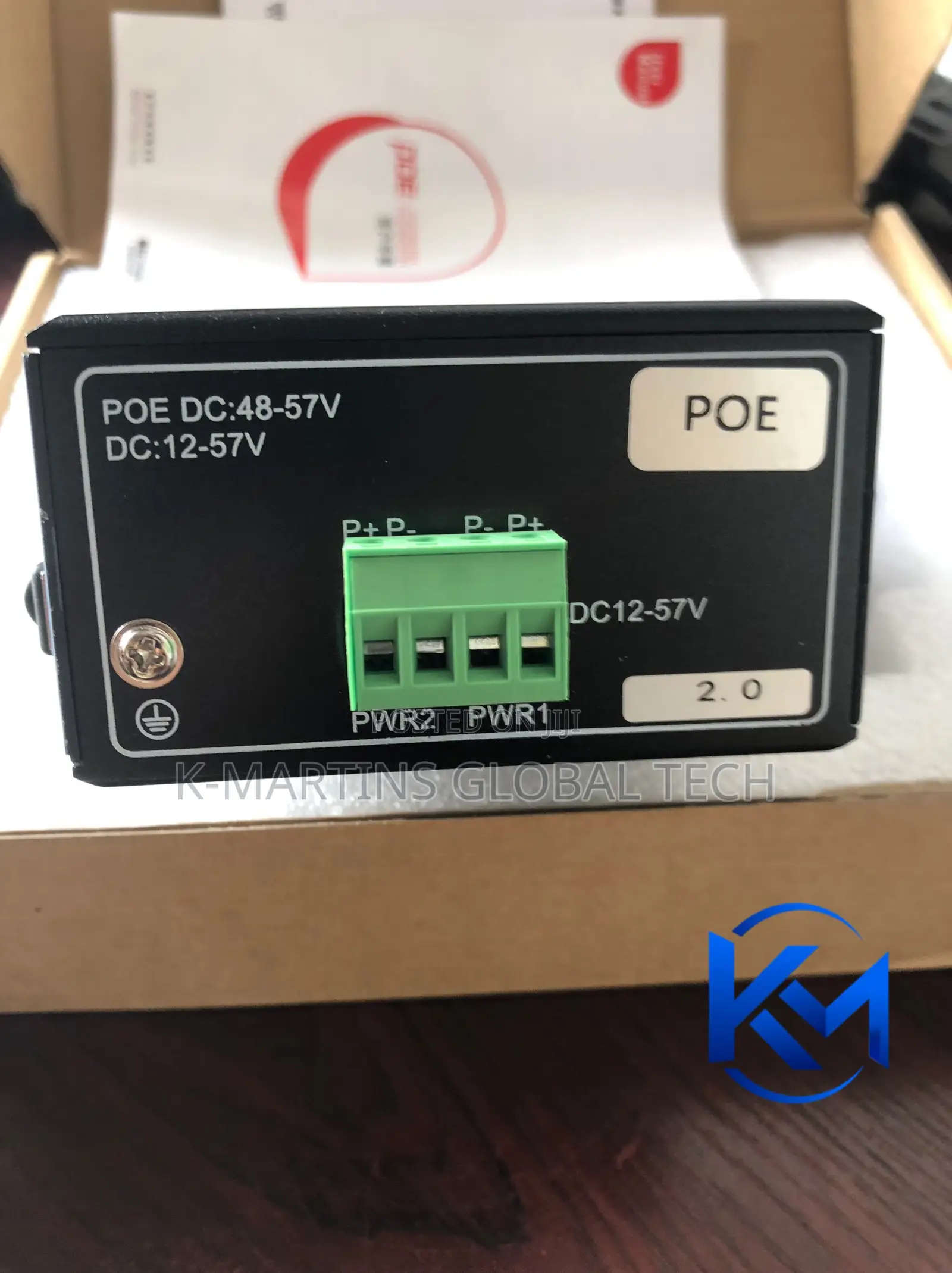 4 Port Industrial Gigabit PoE Switch Ethernet Network Switch 2 SFP