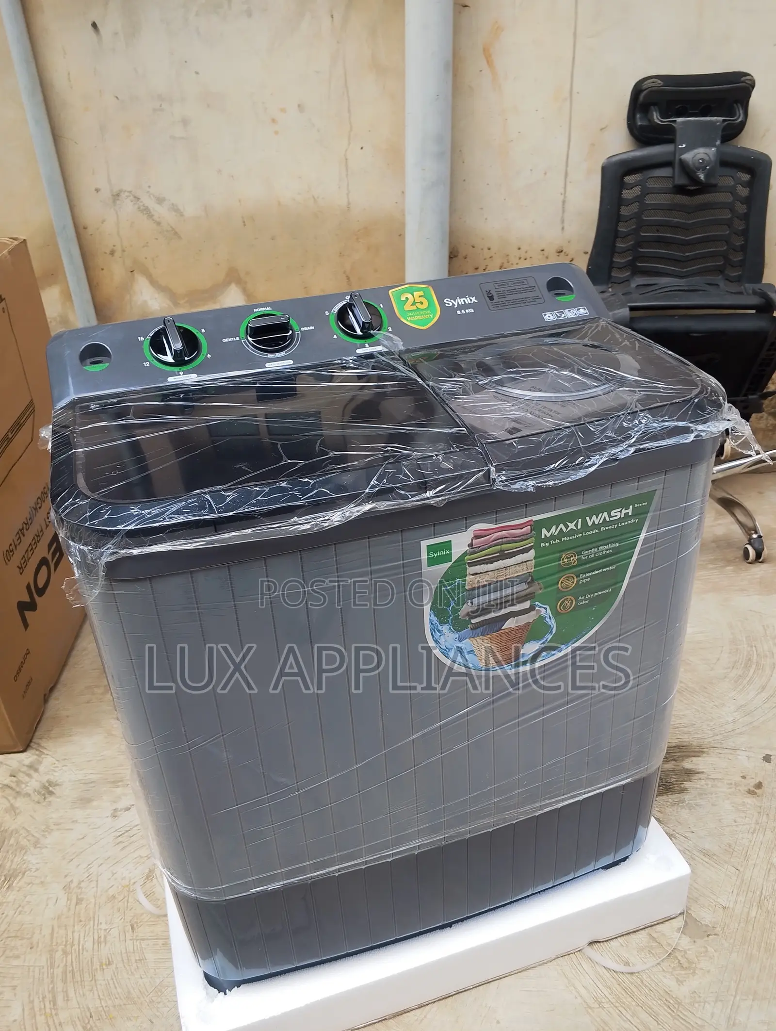 Syinix 8.5kg Twin Tub Washer and Spin Dryer