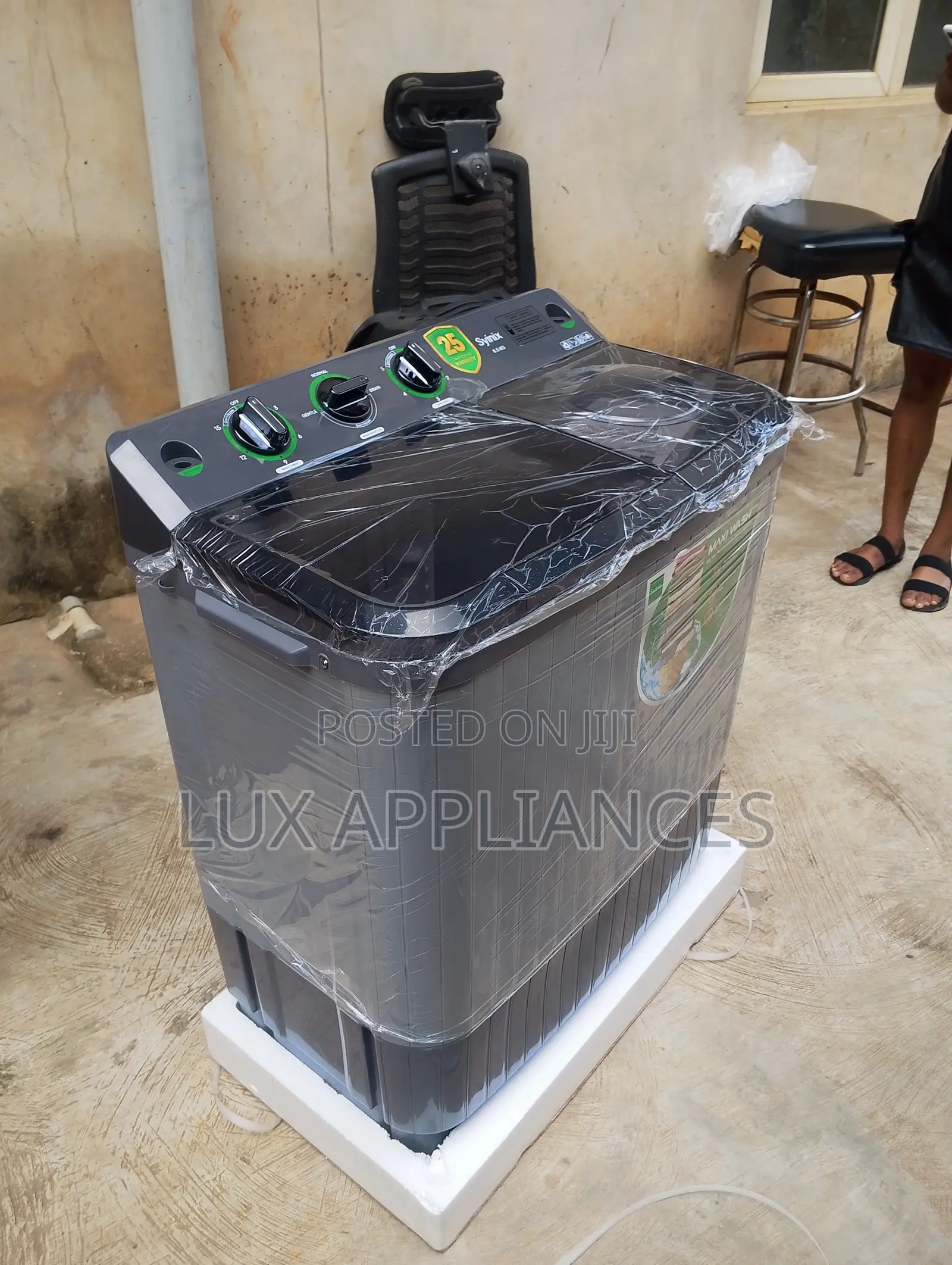 Syinix 8.5kg Twin Tub Washing Machine for Family