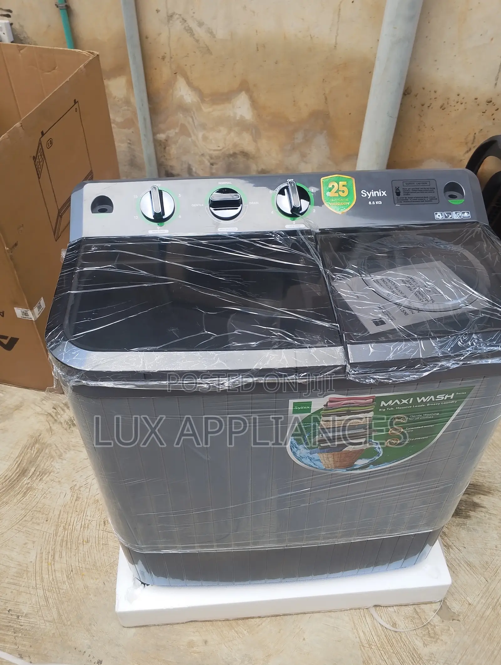 Syinix 8.5kg Twin Tub Washing Machine for Clothes