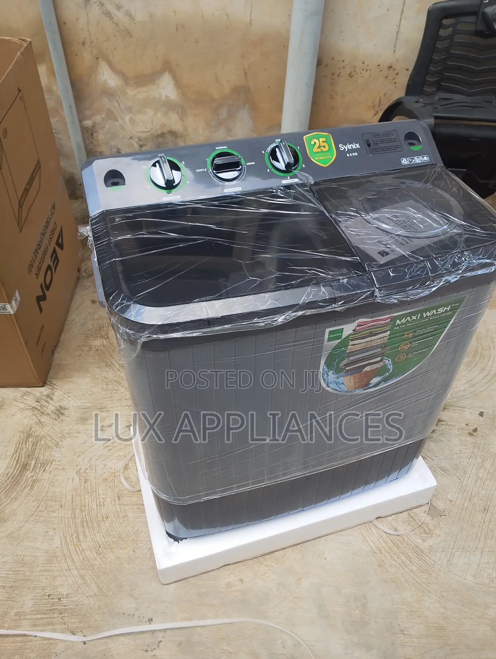 Syinix 8.5kg Twin Tub Washing Machine for Clothes