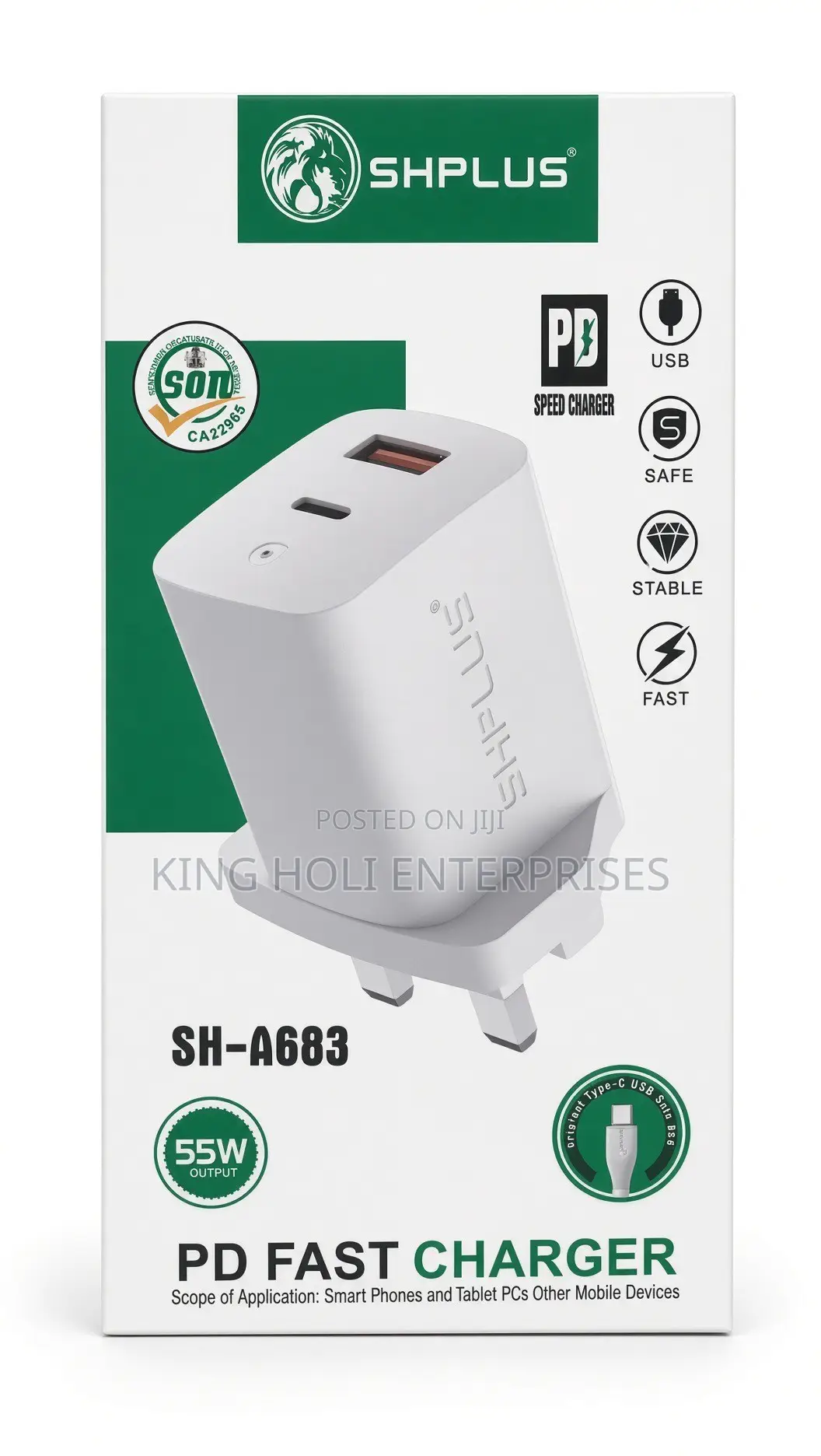 Shplus Sh-A683 55w Pd Fast Charger