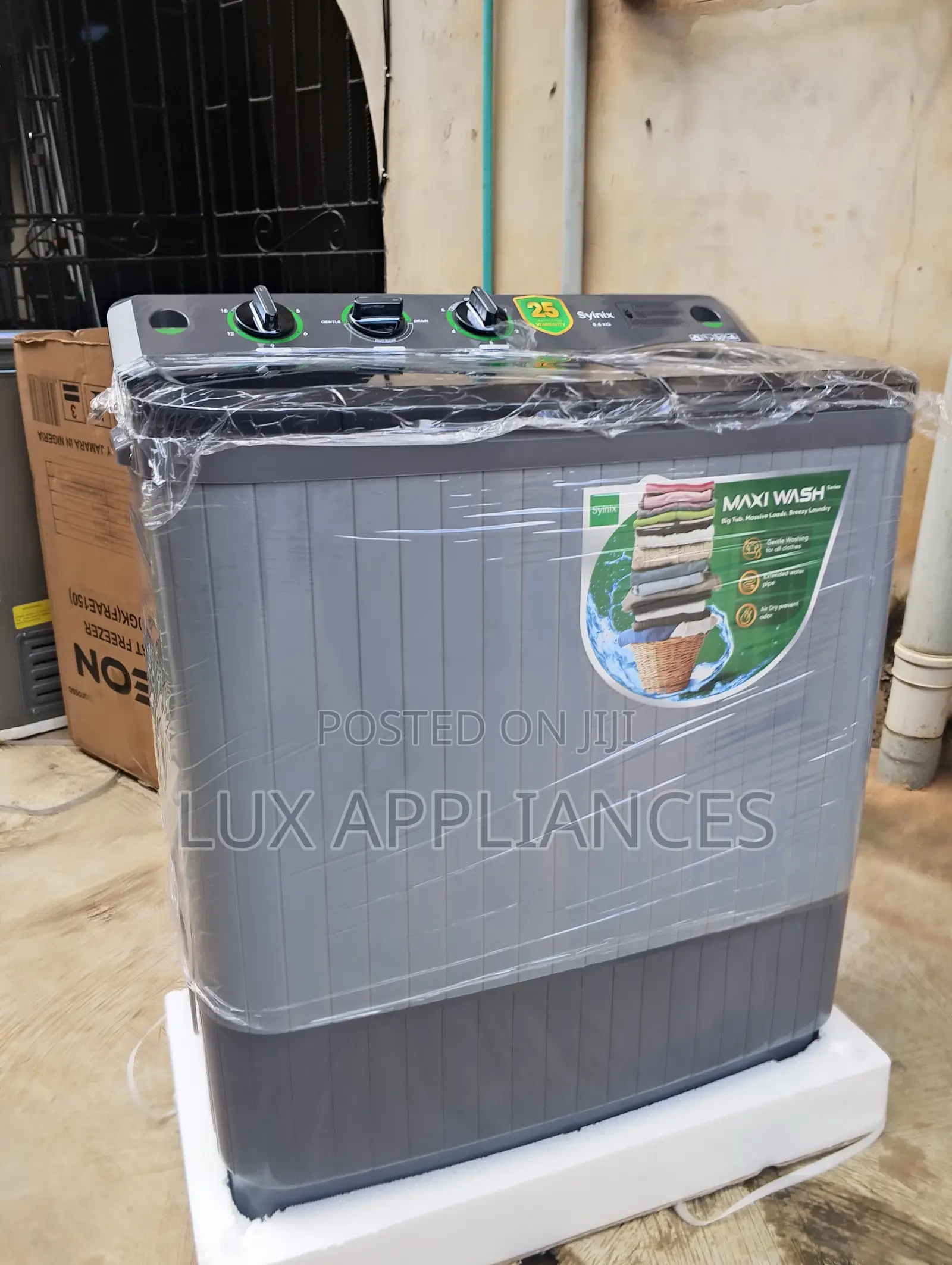 Syinix 8.5kg Twin Tub Washer With Separate Spin Tub