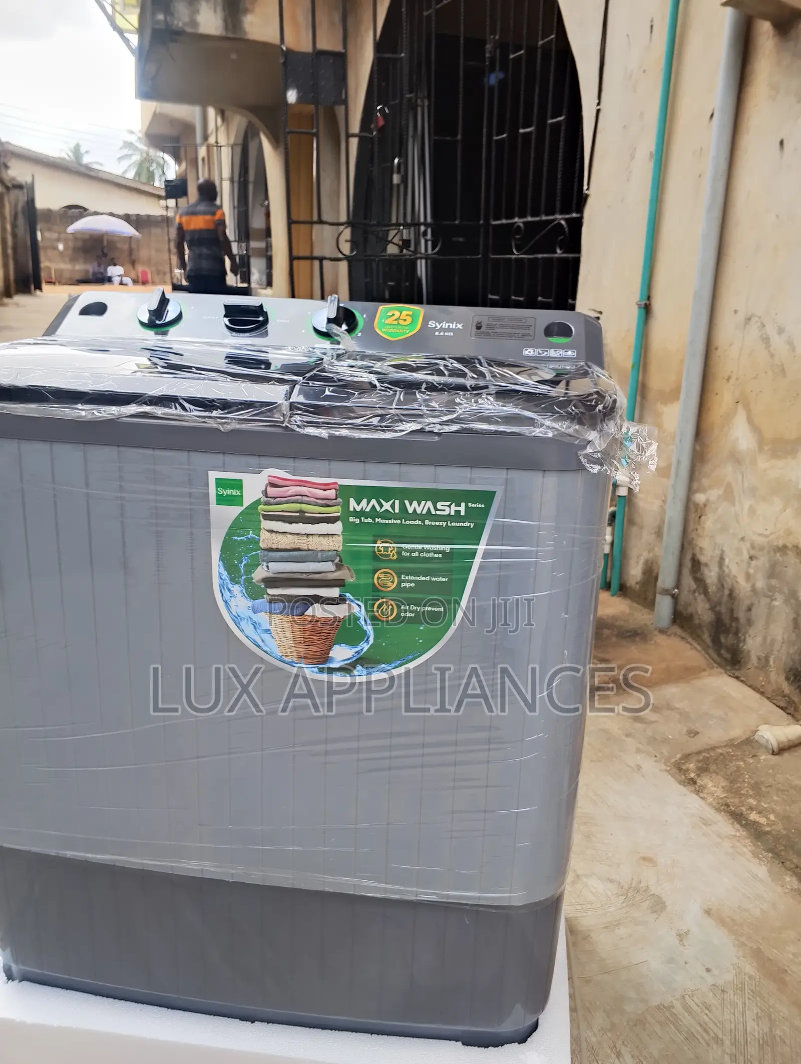 Syinix 8.5kg Twin Tub Washing Machine With Large Capacity