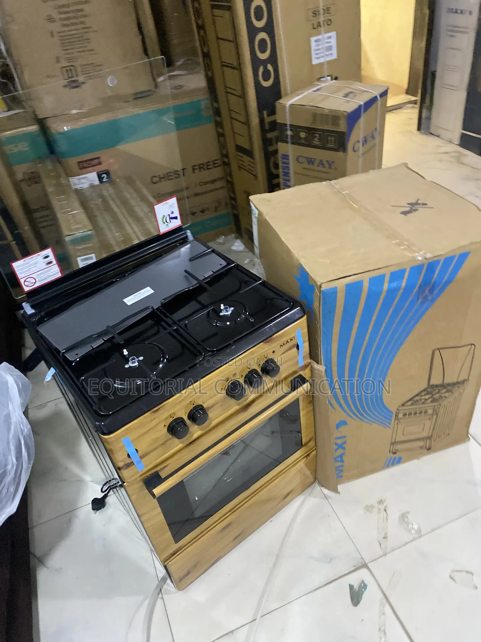 Maxi 6060 3 Burner 1 Hot Plate Cooker With Oven