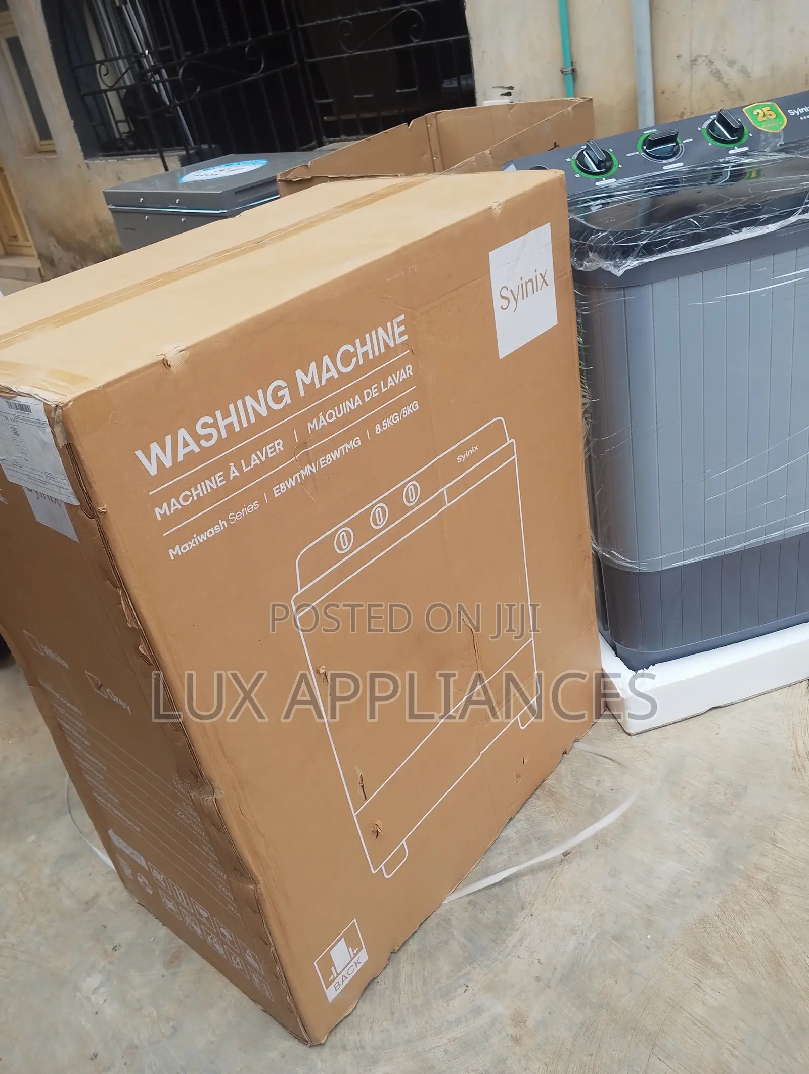 Syinix 8.5kg Twin Tub Washer With Powerful Motor