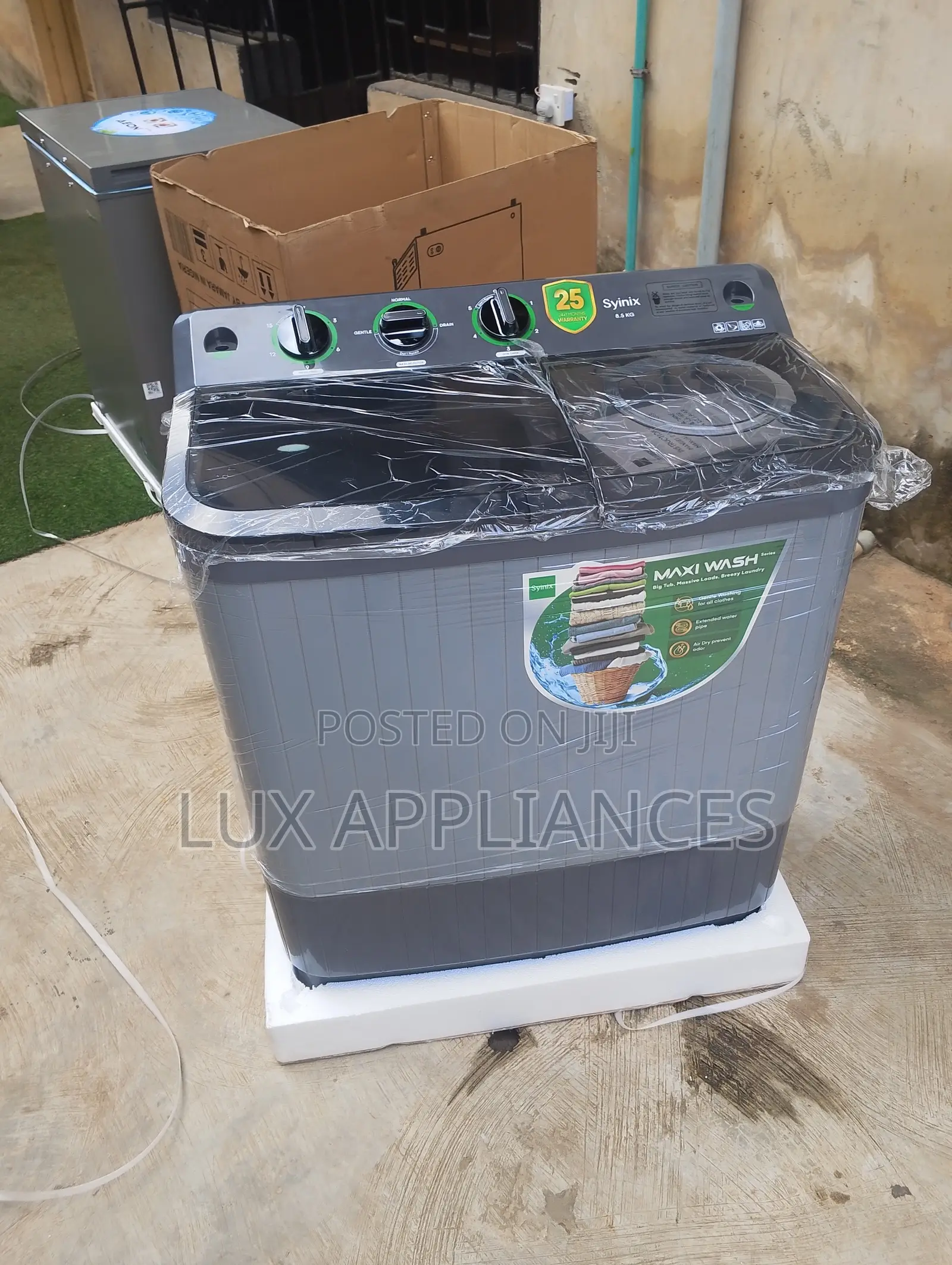 Syinix 8.5kg Twin Tub Washer With Powerful Motor