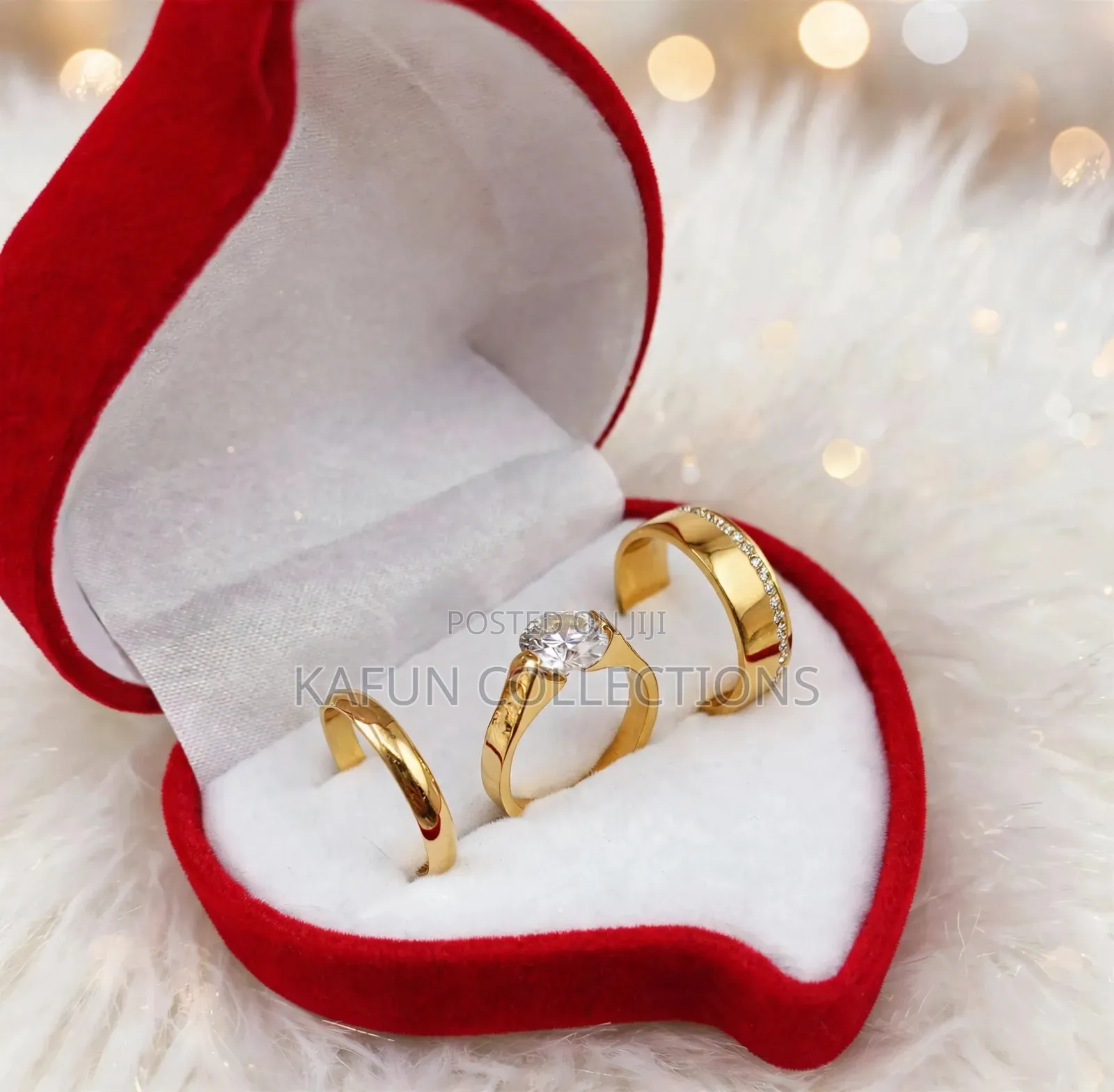 Titanium Steel Non-Tarnishing Couples Ring Set