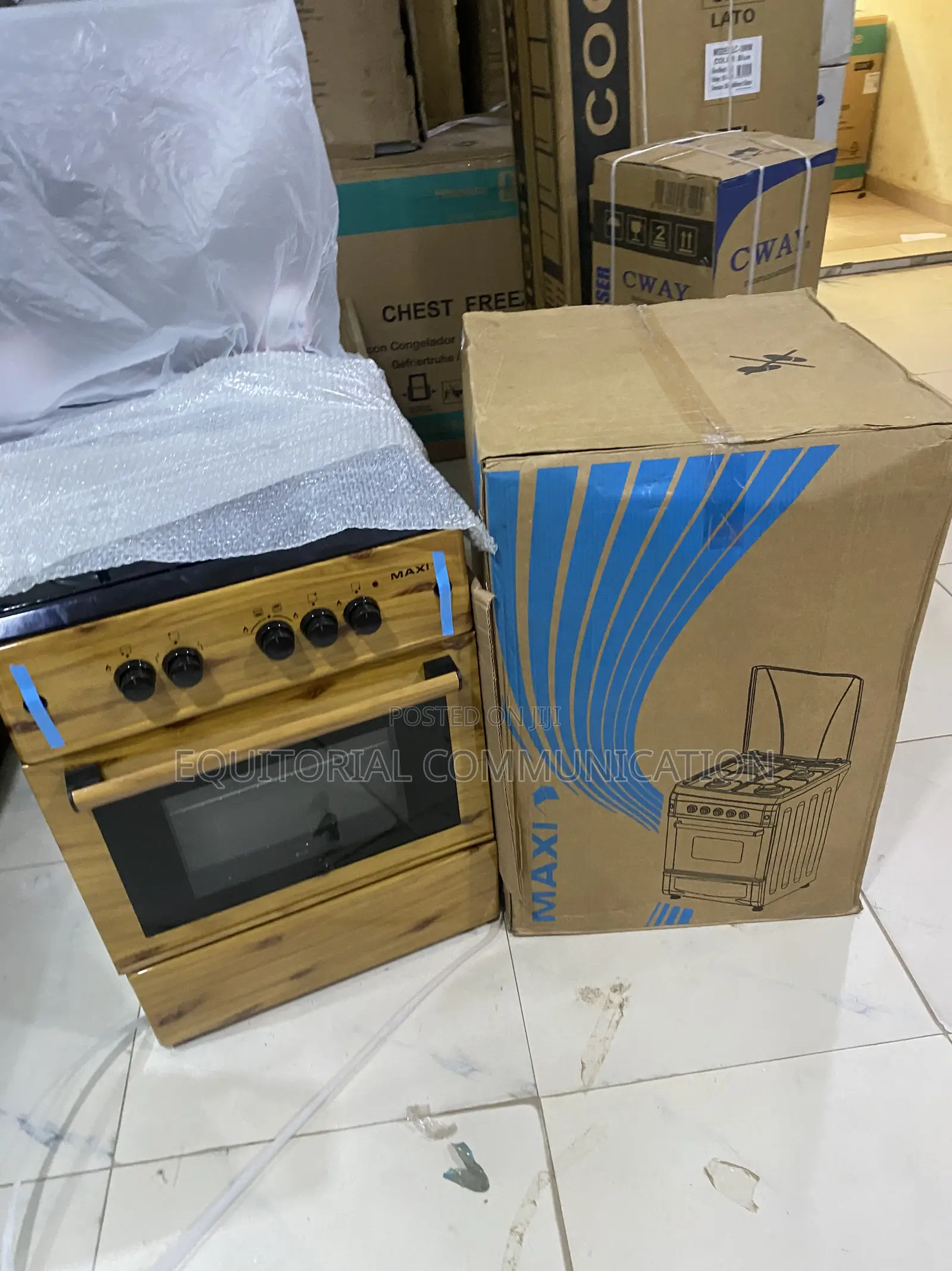 Maxi 6060 3 Gas Burners + 1 Hot Plate With Oven