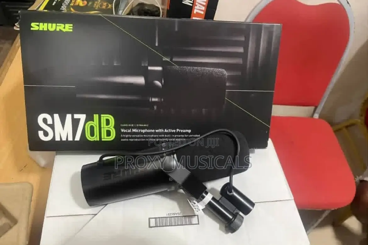 Original Shure Sm7db Active Dynamic Vocal Studio Microphone