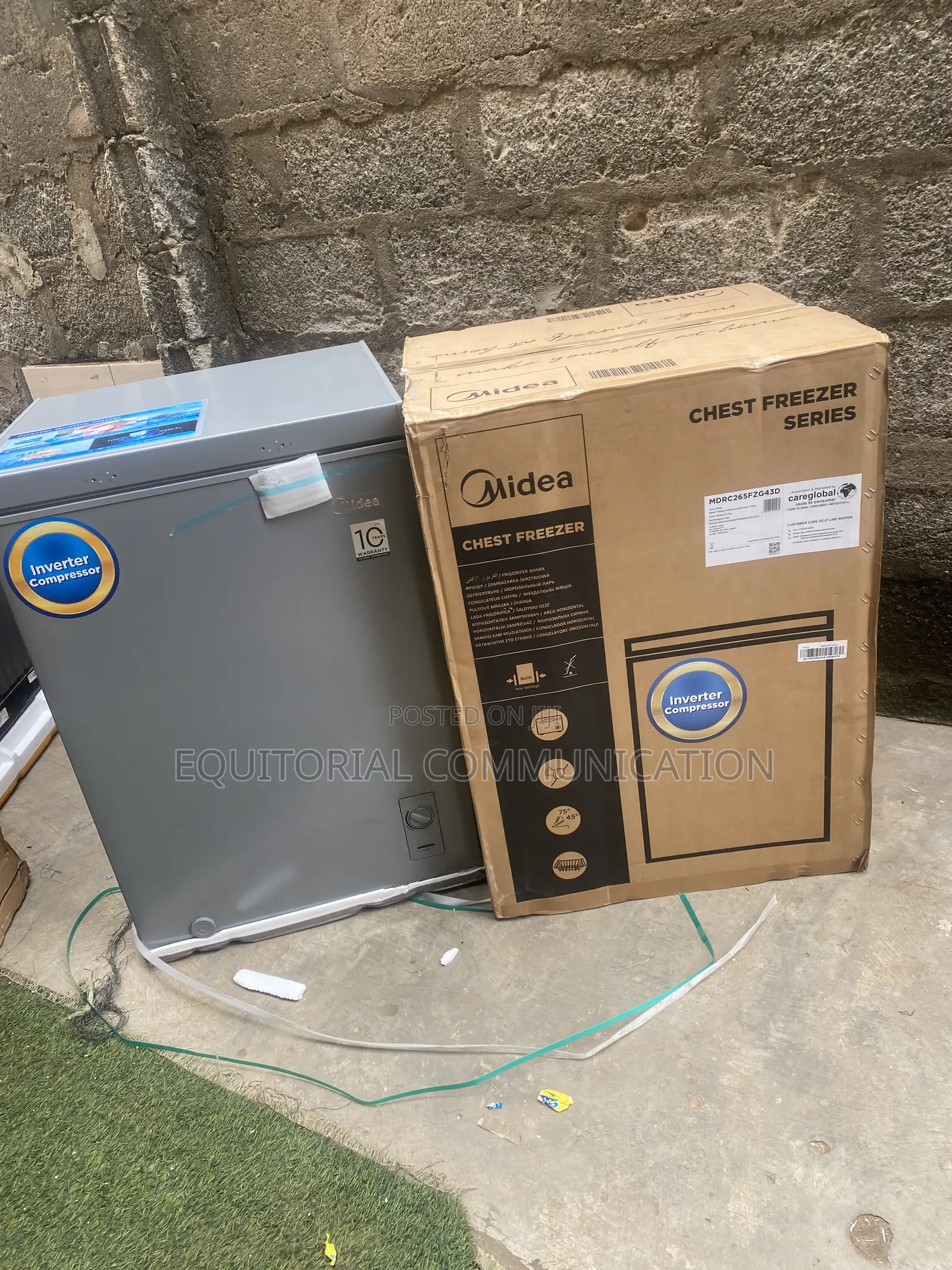 Midea 142L Inverter Compressor MDRC265FZG43D Freezer