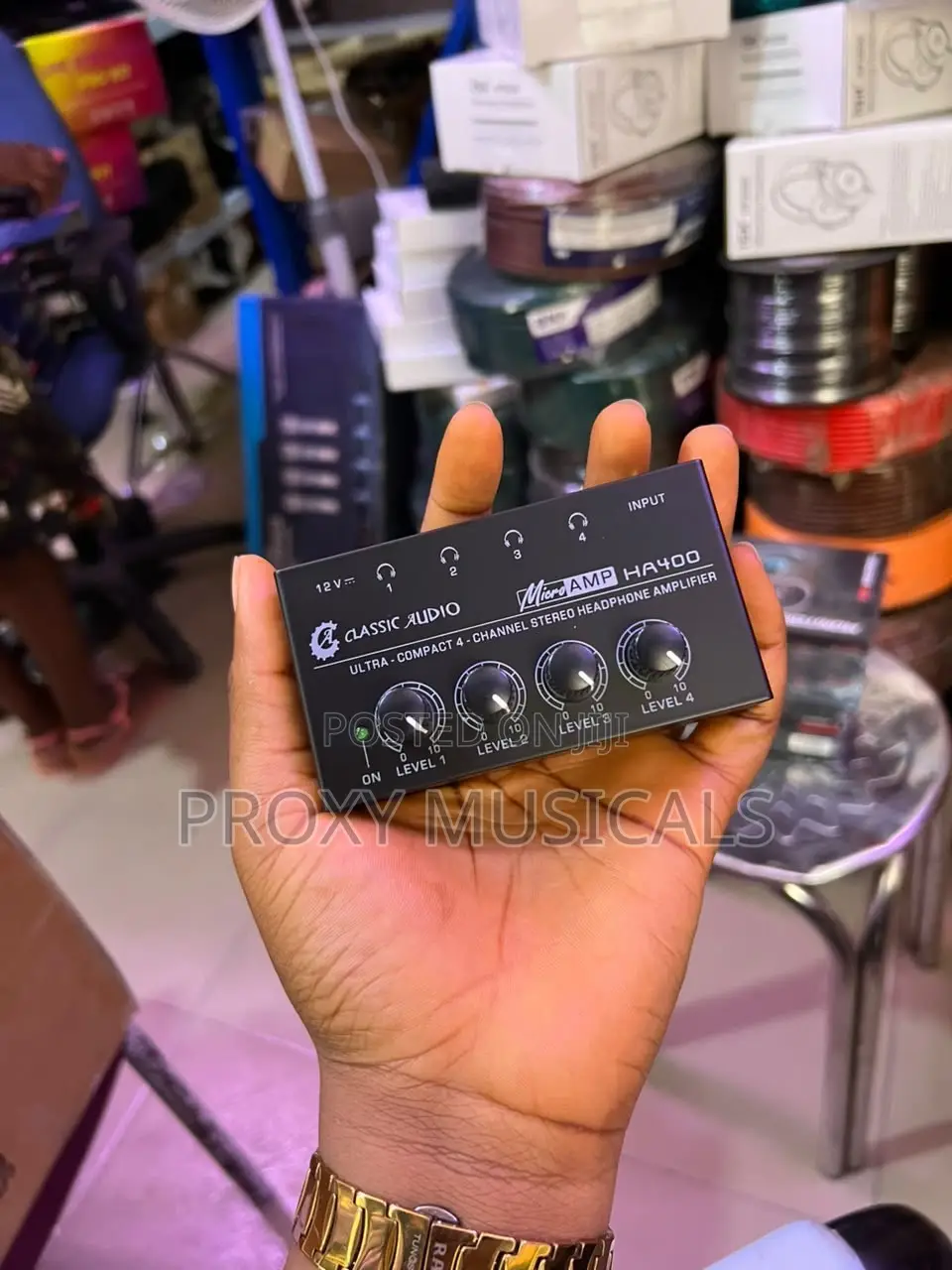 Classic Audio Ha400 Ultra-Compact 4-Channel Stereo Headphone Amplifier